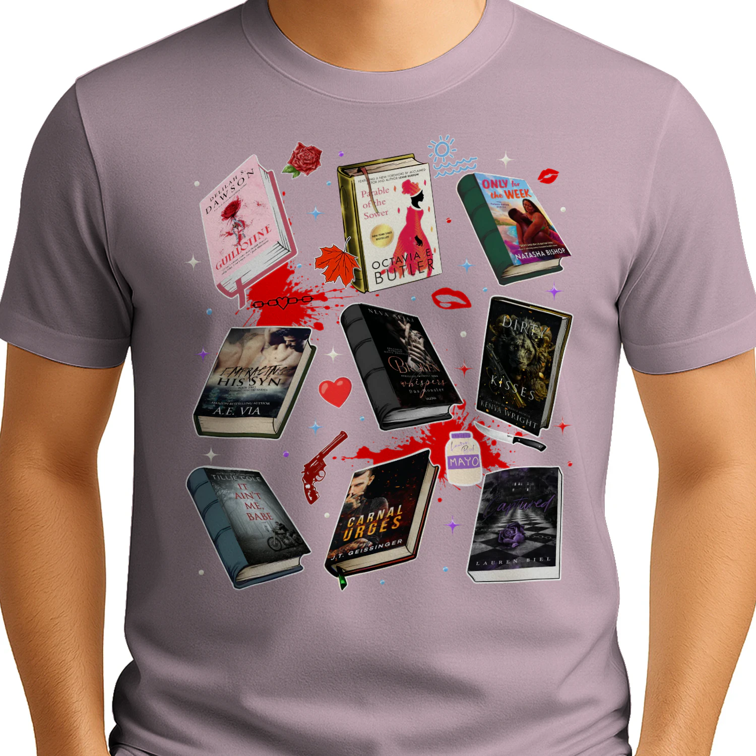 Romantasy Book Heavy Cotton T-shirt 1 Side, Classic Literature Gildan Tee, Young Adult Book Shirt, Book Lover Gifts