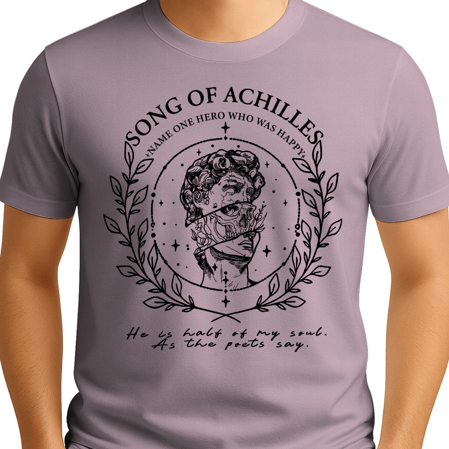 The Song of Achilles Heavy Cotton Light Colors T-shirt 2 Side, Classic Retellings Gildan Tee, Mythological Retellings Book Shirt, Book Lover Gifts
