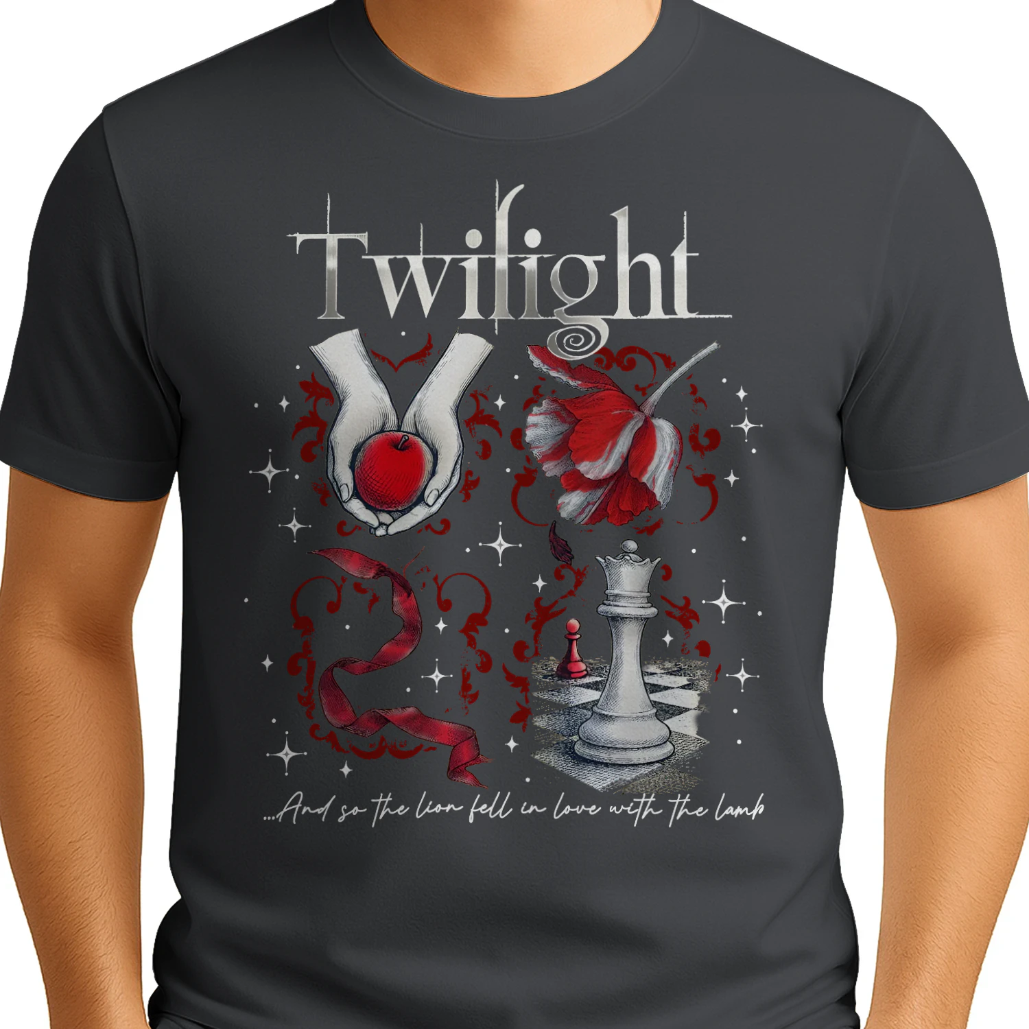 Twilight Series Heavy Cotton Dark Colors T-shirt 2 Side, Young Adult Gildan Tee, Fantasy Romance Book Shirt, Book Lover Gifts