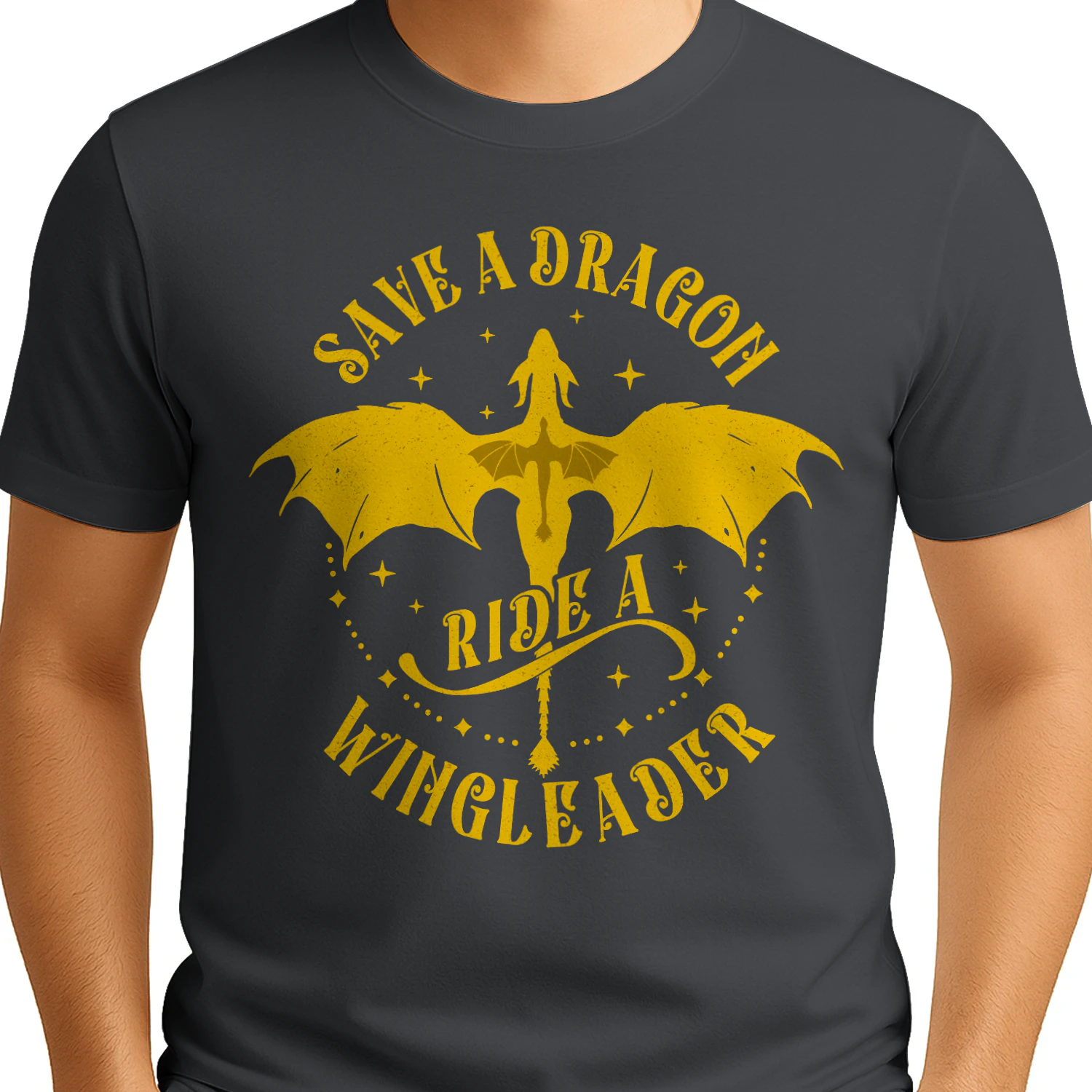 Ride A Wingleader Heavy Cotton Shirt 2 Side, Fourth Wing Tee, Romantasy Shirt, Book Lover Gifts