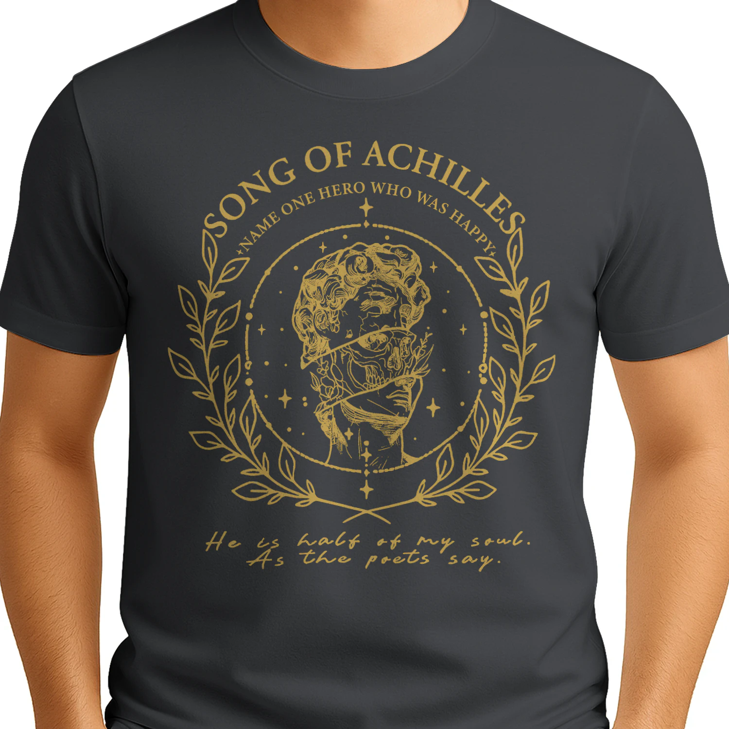 The Song of Achilles Heavy Cotton Dark Colors T-shirt 2 Side, Classic Retellings Gildan Tee, Mythological Retellings Book Shirt, Book Lover Gifts