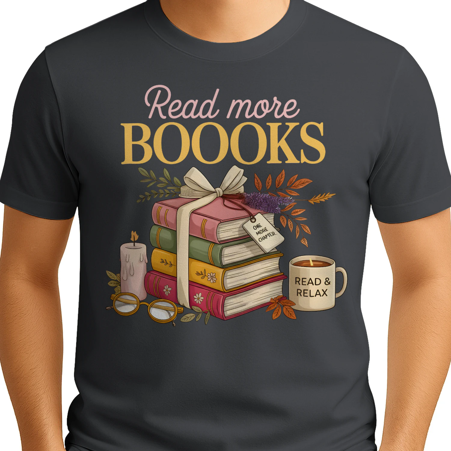 Read More Books Heavy Cotton Dark Colors T-shirt 1 Side, Book Club Gildan Tee, Readers Club Shirt, Book Lover Gifts