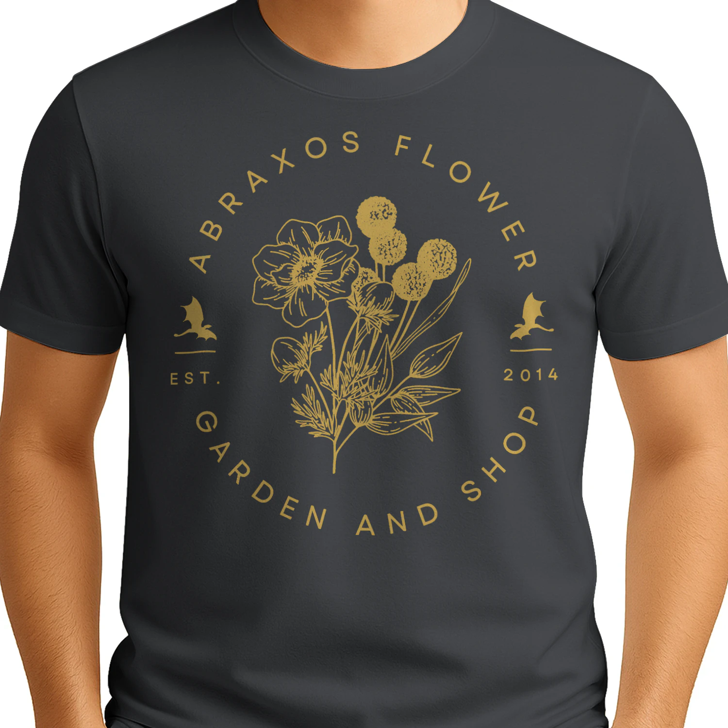 Abraxos Flower Heavy Cotton Dark Colors T-shirt 2 Side, Throne of Glass Gildan Tee, Epic High Fantasy Book Shirt, Book Lover Gifts