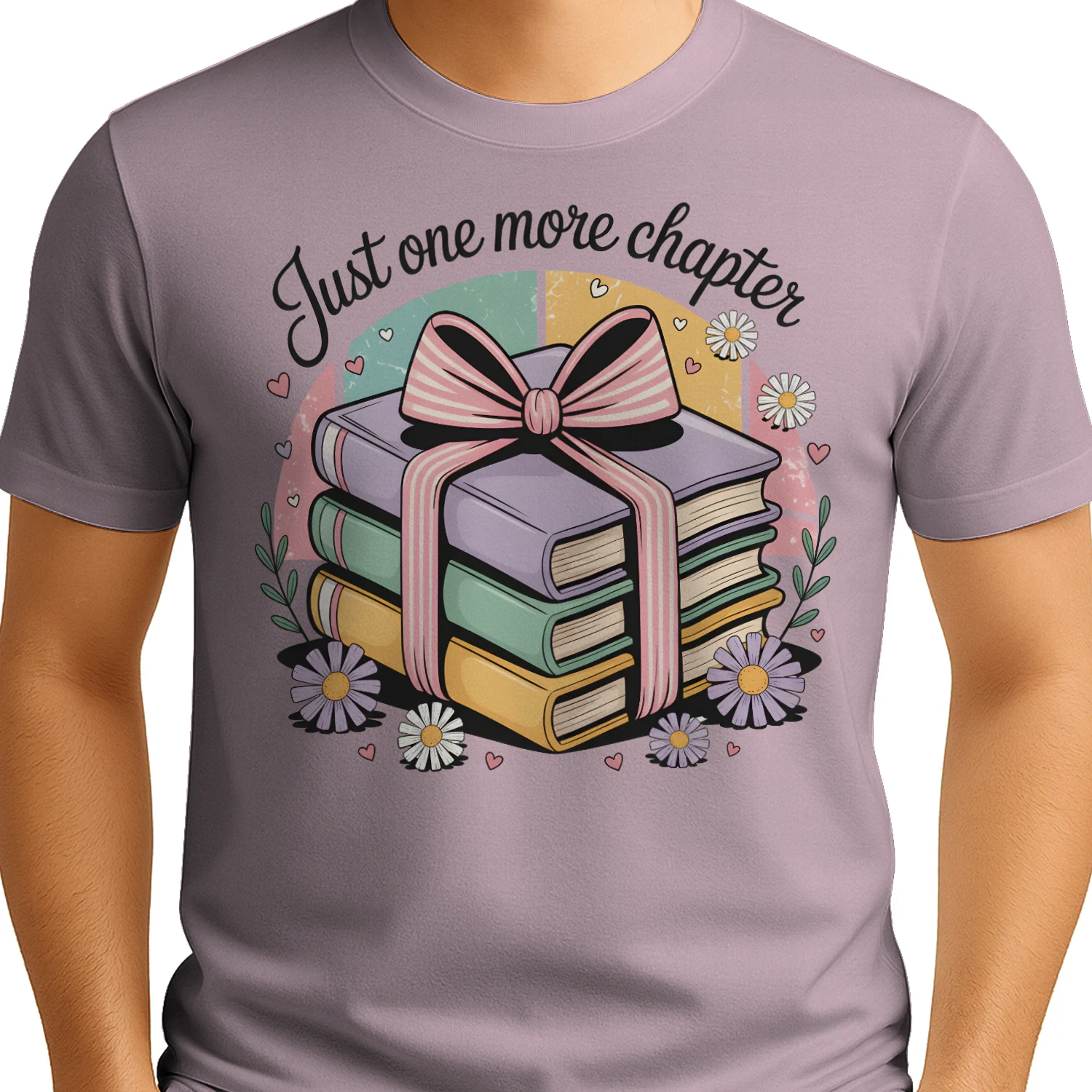 Just One More Chapter V2 Heavy Cotton Light Colors T-shirt 1 Side, Book Club Gildan Tee, Readers Club Shirt, Book Lover Gifts