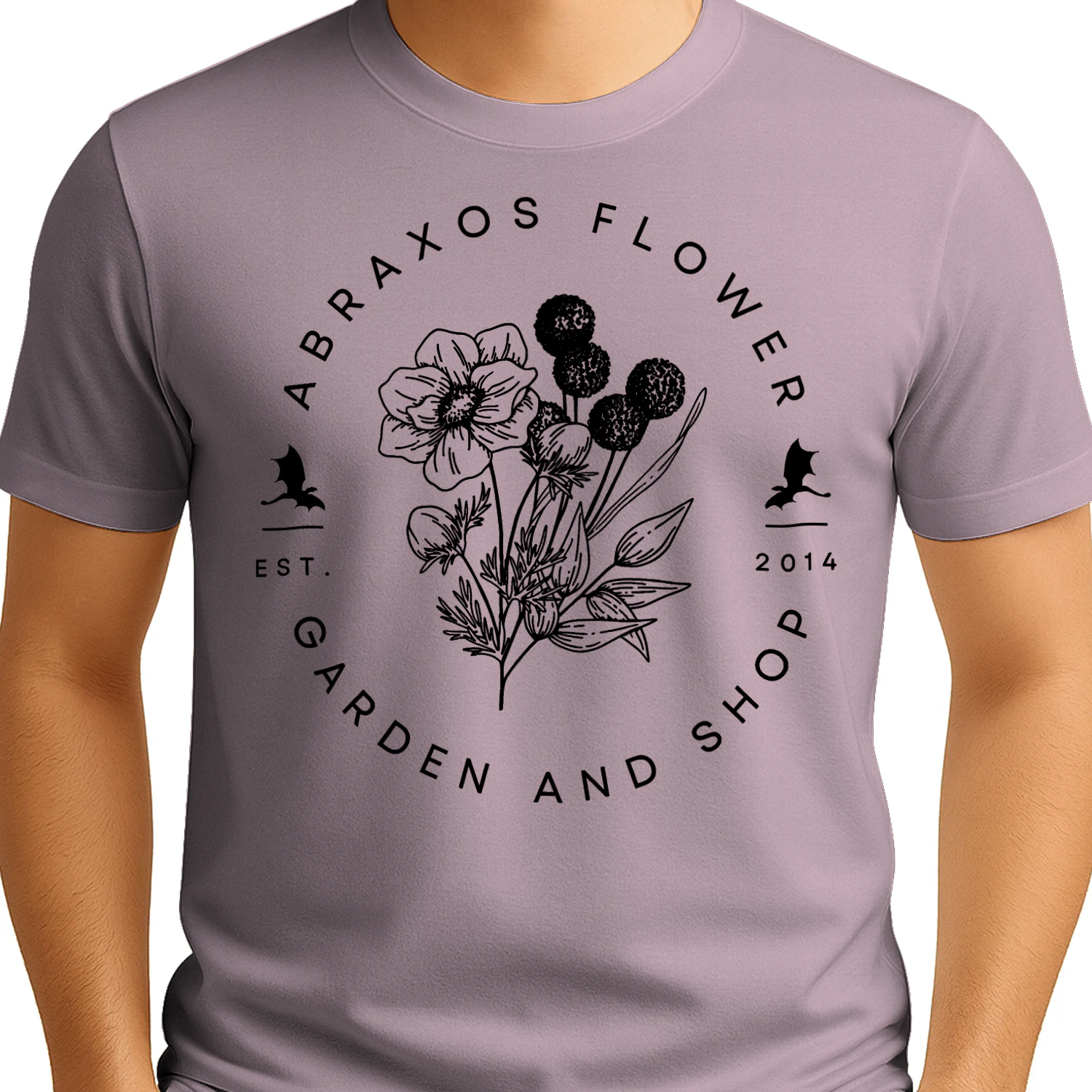 Abraxos Flower Heavy Cotton Light Colors T-shirt 2 Side, Throne of Glass Gildan Tee, Epic High Fantasy Book Shirt, Book Lover Gifts