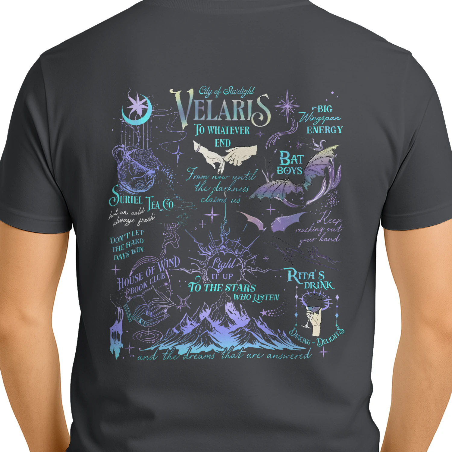 Velaris Acotar Heavy Cotton Dark Colors T-shirt 2 Side, City Of Starlight Gildan Tee, Romantasy Readers Shirt, Book Lover Gifts