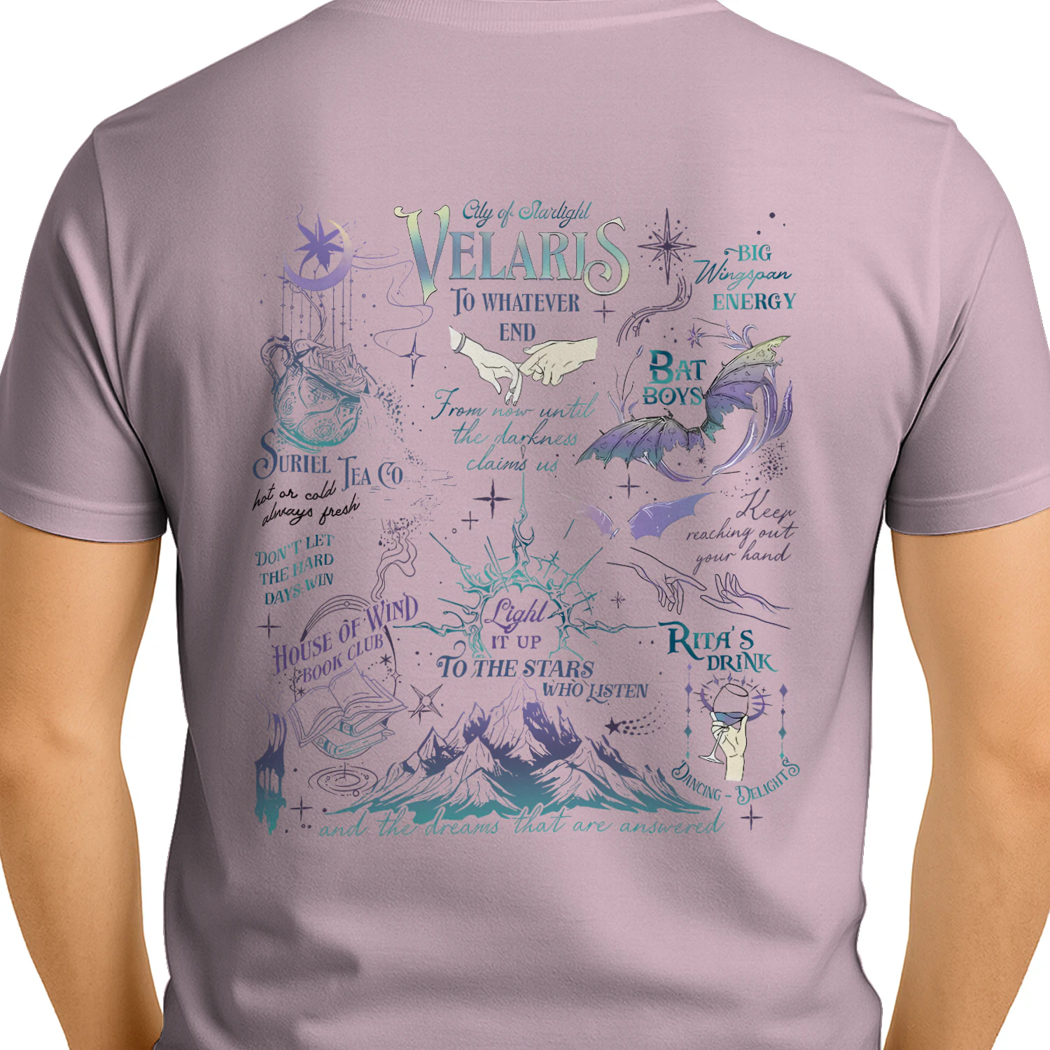 Velaris Acotar Heavy Cotton Light Colors T-shirt 2 Side, City Of Starlight Gildan Tee, Romantasy Readers Shirt, Book Lover Gifts