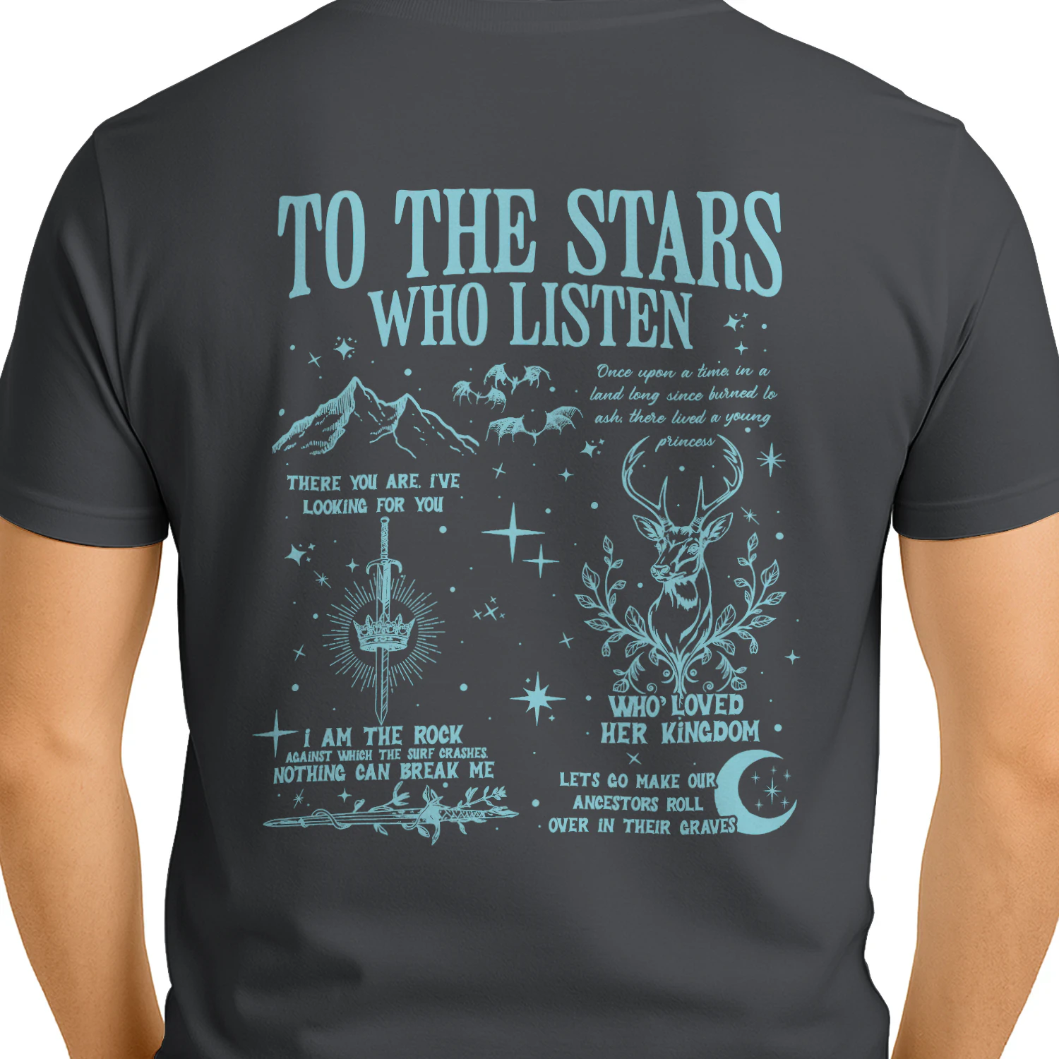 Velaris City Of Starlight Heavy Cotton Dark Colors T-shirt 2 Side, ACOTAR Gildan Tee, Fantasy Romance Book Shirt, Book Lover Gifts