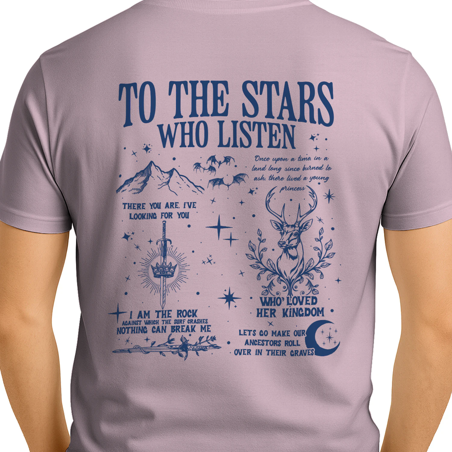 Velaris City Of Starlight Heavy Cotton Light Colors T-shirt 2 Side, ACOTAR Gildan Tee, Fantasy Romance Book Shirt, Book Lover Gifts