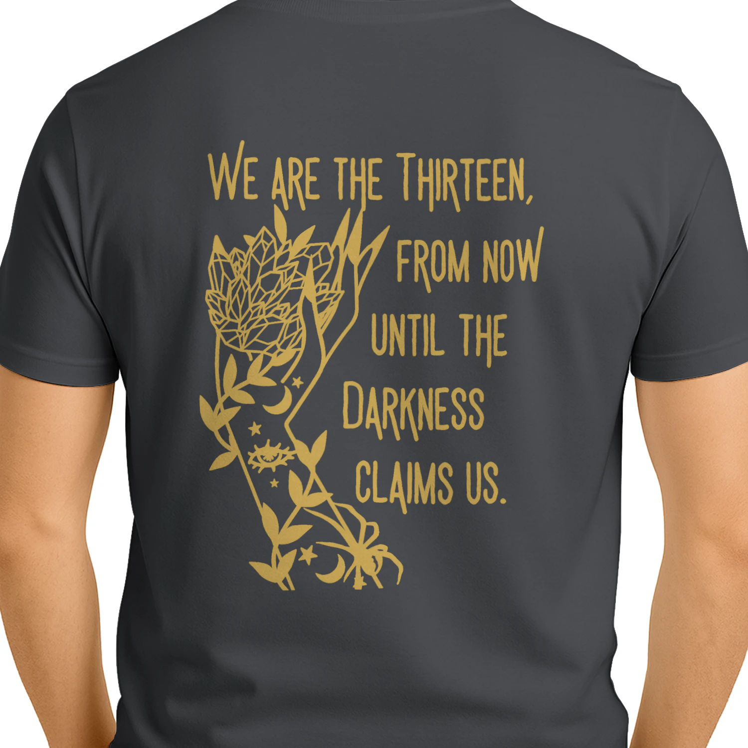 Abraxos Flower Heavy Cotton Dark Colors T-shirt 2 Side, Throne of Glass Gildan Tee, Epic High Fantasy Book Shirt, Book Lover Gifts