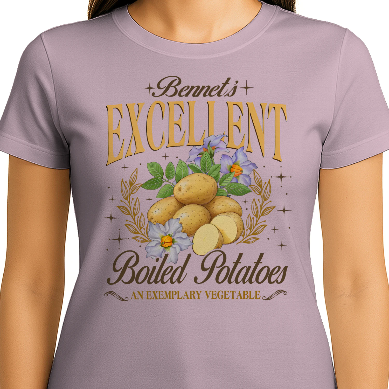 Exemplary Vegetable Heavy Cotton Light Colors T-shirt 1 Side, Pride and Prejudice Gildan Tee, Classic Literature Shirt, Book Lover Gifts