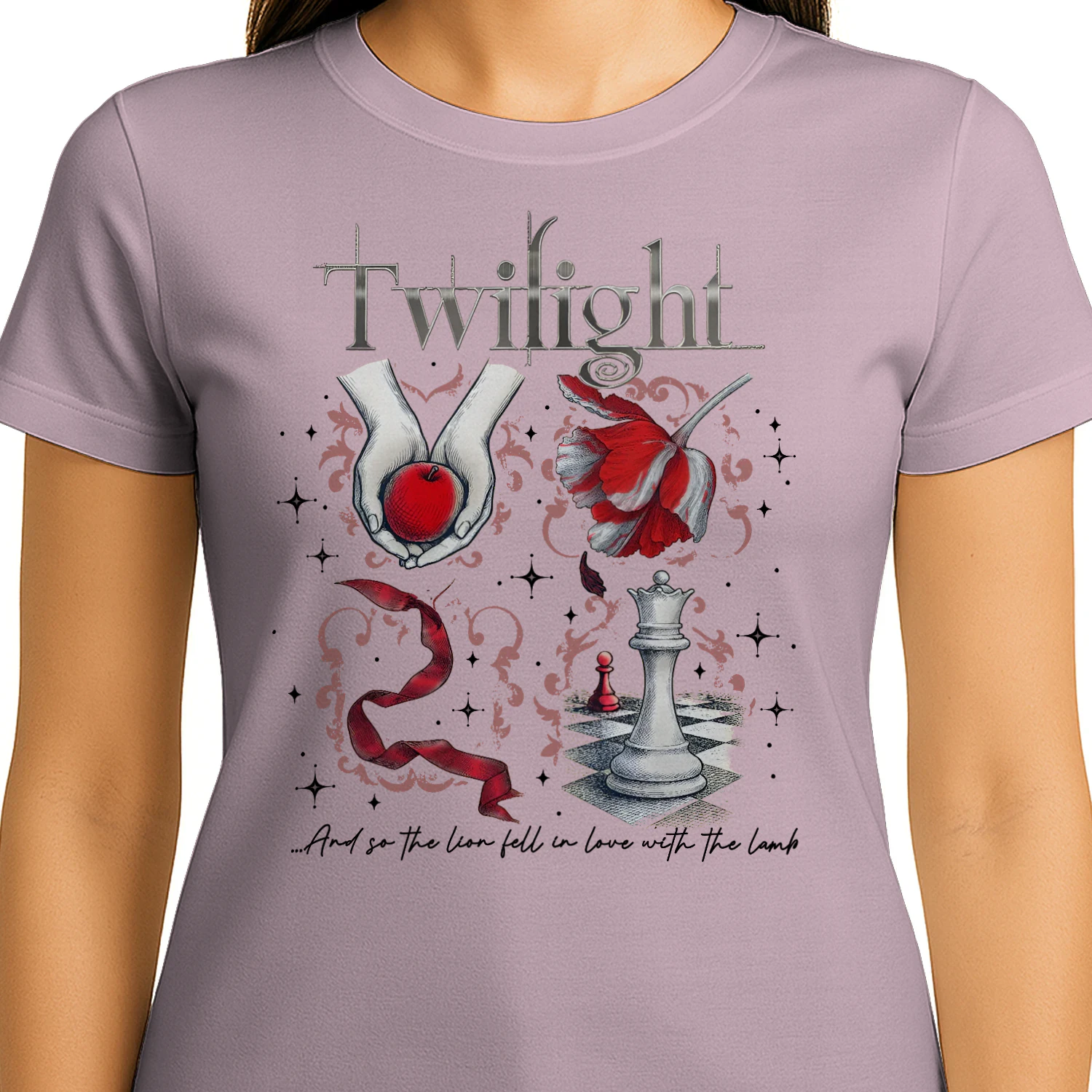 Twilight Series Heavy Cotton Light Colors T-shirt 2 Side, Young Adult Gildan Tee, Fantasy Romance Book Shirt, Book Lover Gifts