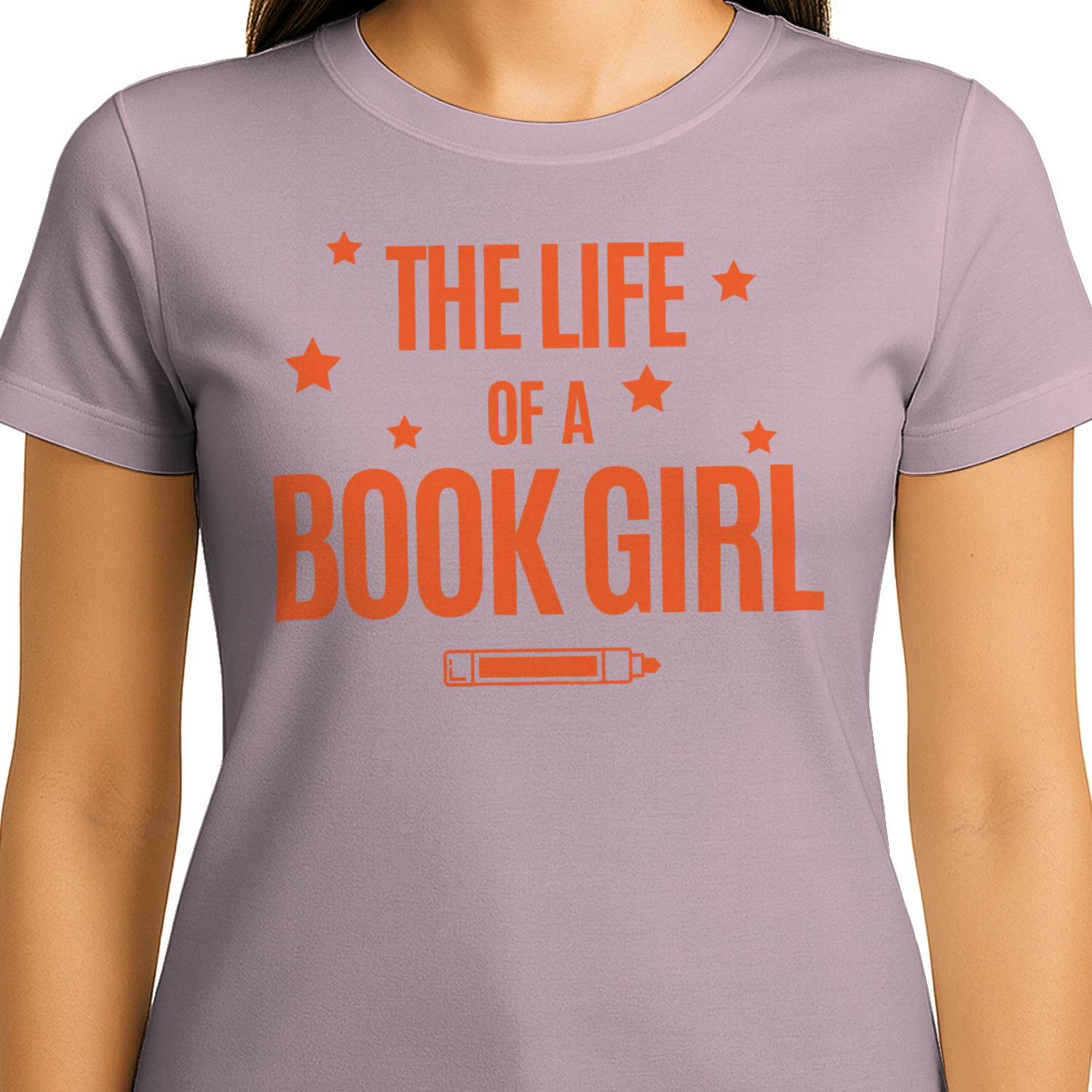The Life Of A Book Girl V2 Heavy Cotton Light Colors T-shirt 1 Side, World Tour Book Club Gildan Tee, Readers Club Shirt, Book Lover Gifts