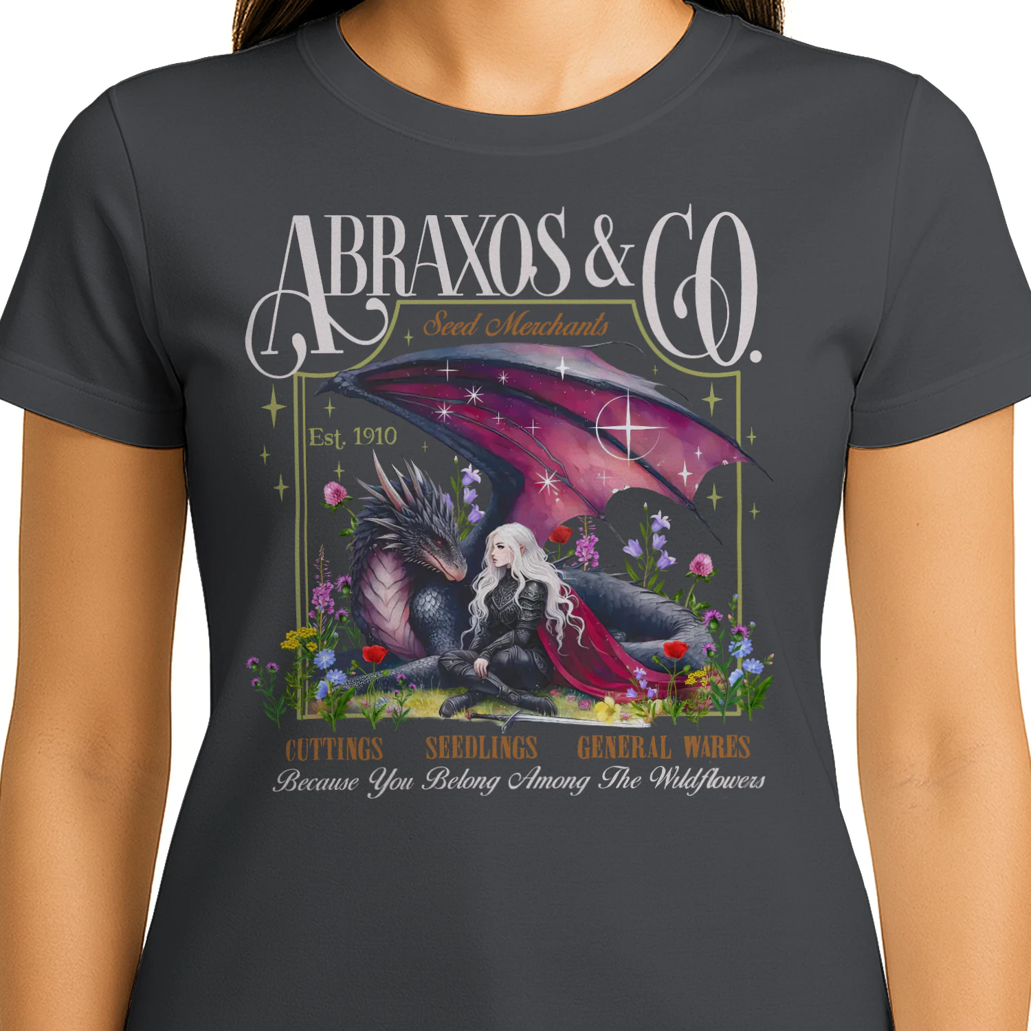 Abraxos Manon Blackbeak Heavy Cotton Dark Colors T-shirt 1 Side, Throne of Glass Gildan Tee, High Fantasy Book Shirt, Book Lover Gifts