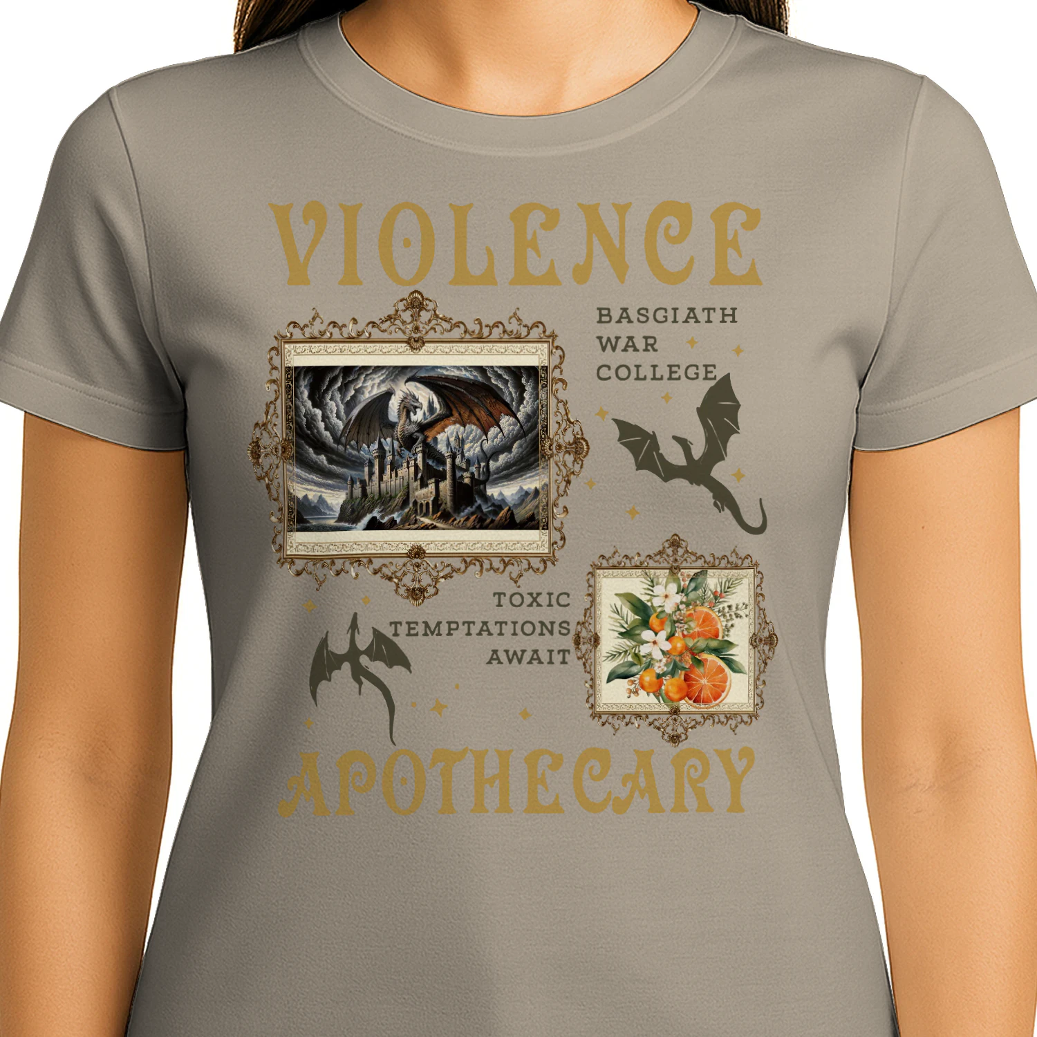 Violence Apothecary Heavy Cotton Light Colors T-shirt 1 Side, The Apothecary Diaries Gildan Tee, Historical Fiction Book Shirt, Book Gifts