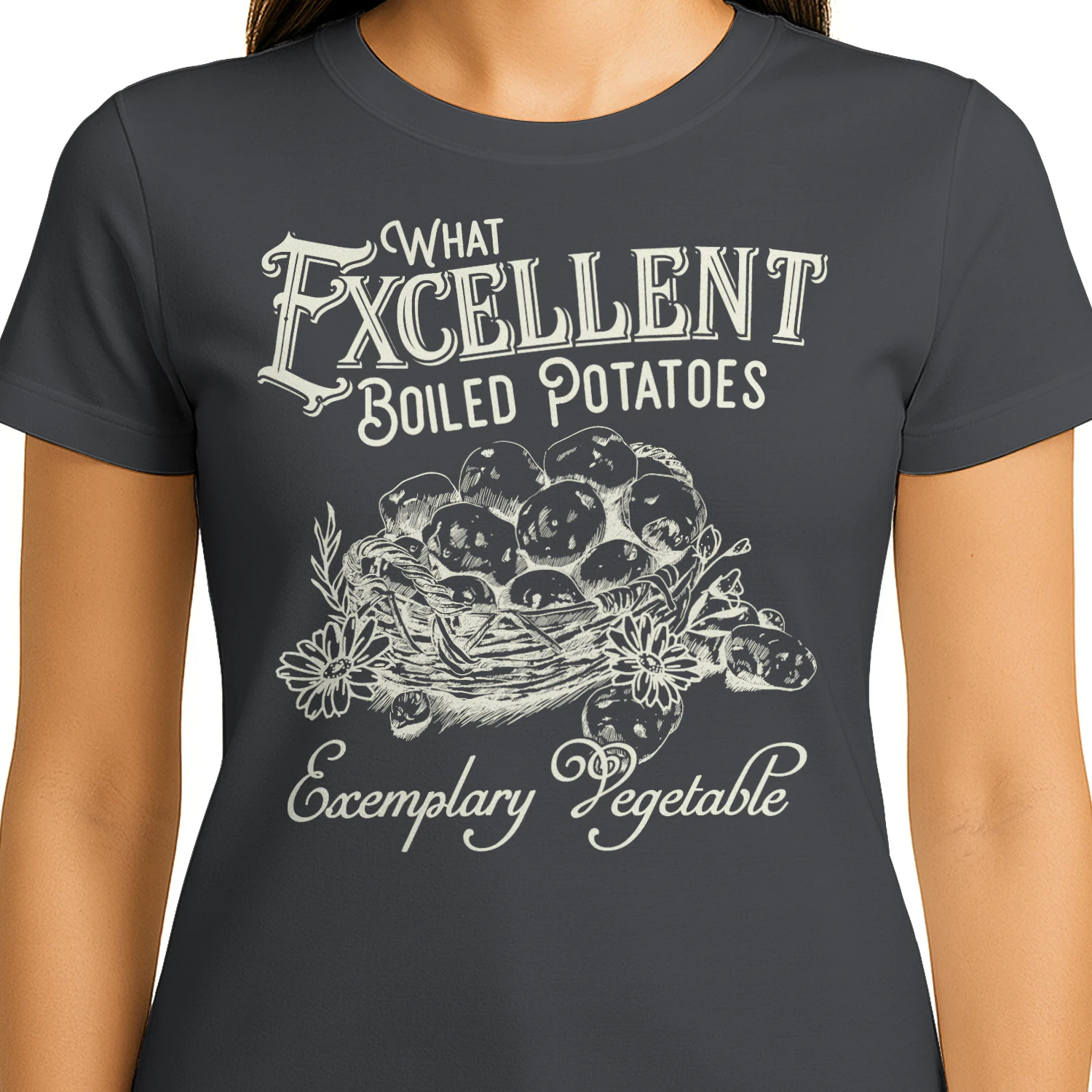 Exemplary Vegetable Heavy Cotton Dark Colors T-shirt 1 Side, Pride and Prejudice Gildan Tee, Classic Literature Shirt, Book Lover Gifts