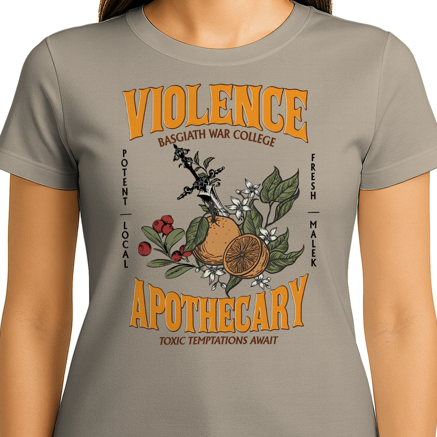 Violence Apothecary Heavy Cotton Light Colors T-shirt 1 Side, The Apothecary Diaries Gildan Tee, Historical Fiction Book Shirt, Book Gifts