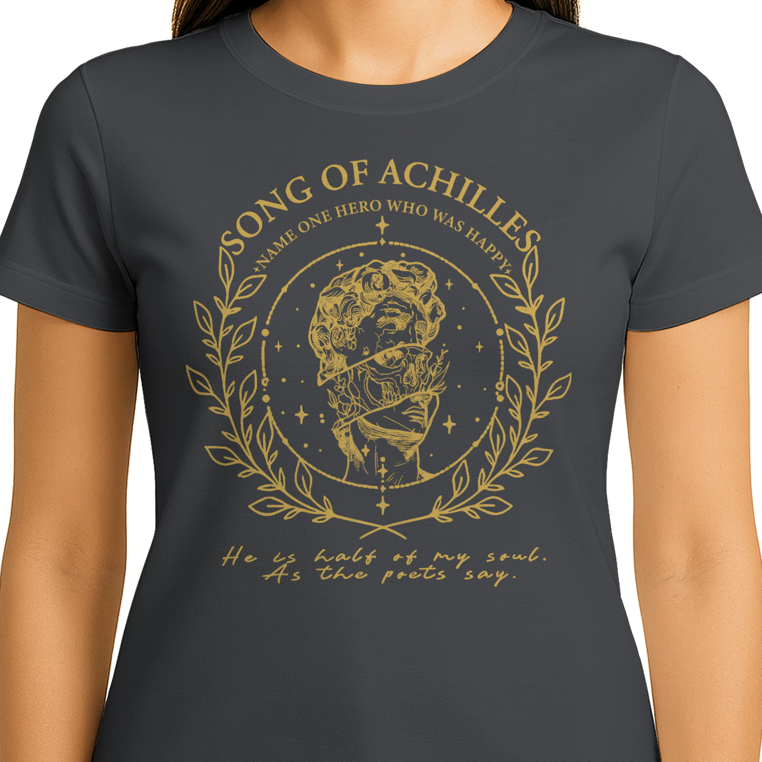 The Song of Achilles Heavy Cotton Dark Colors T-shirt 2 Side, Classic Retellings Gildan Tee, Mythological Retellings Book Shirt, Book Lover Gifts