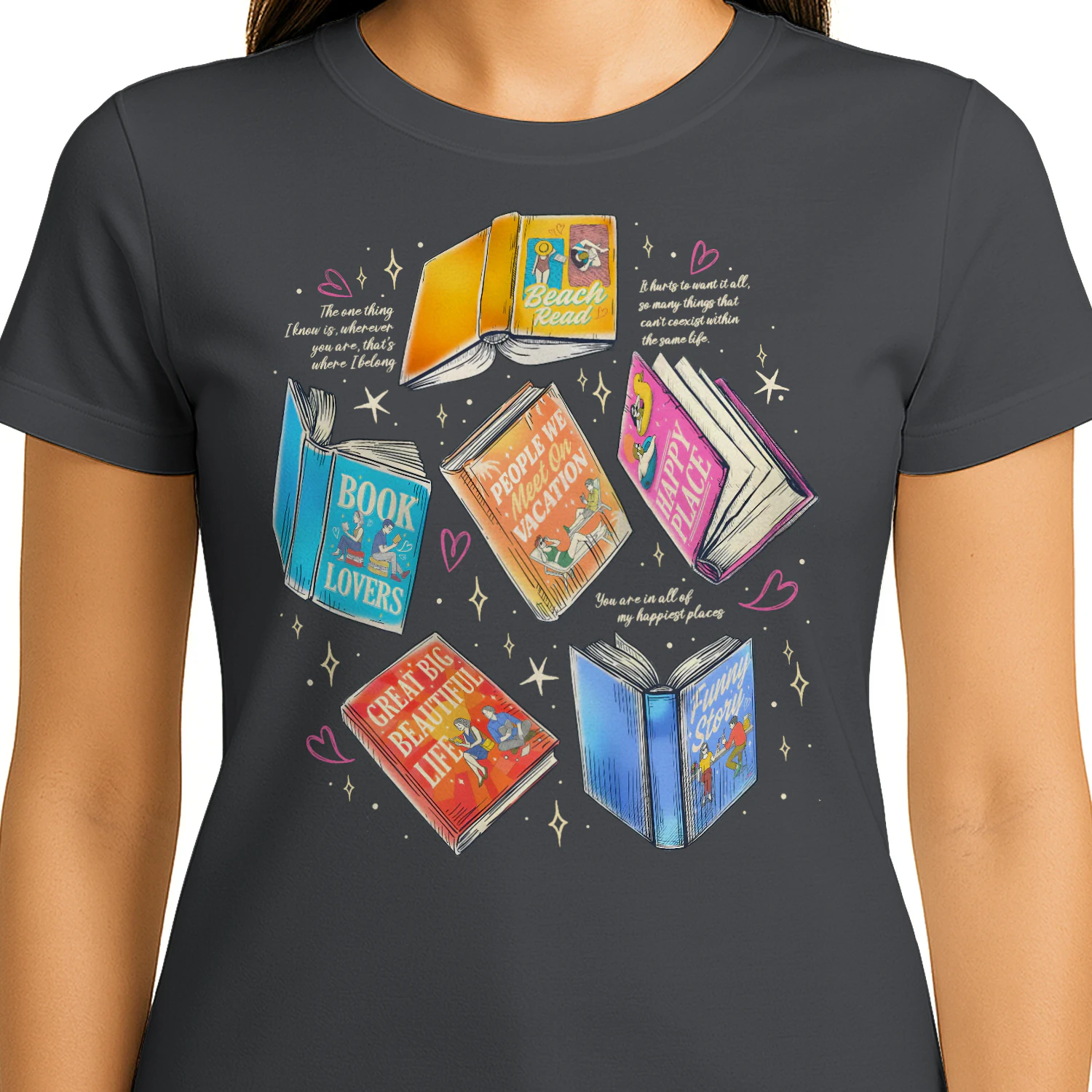 Literature Book Heavy Cotton Shirt 2 Side, Novels Book Tee, Series Book Shirt, Book Lover Gifts