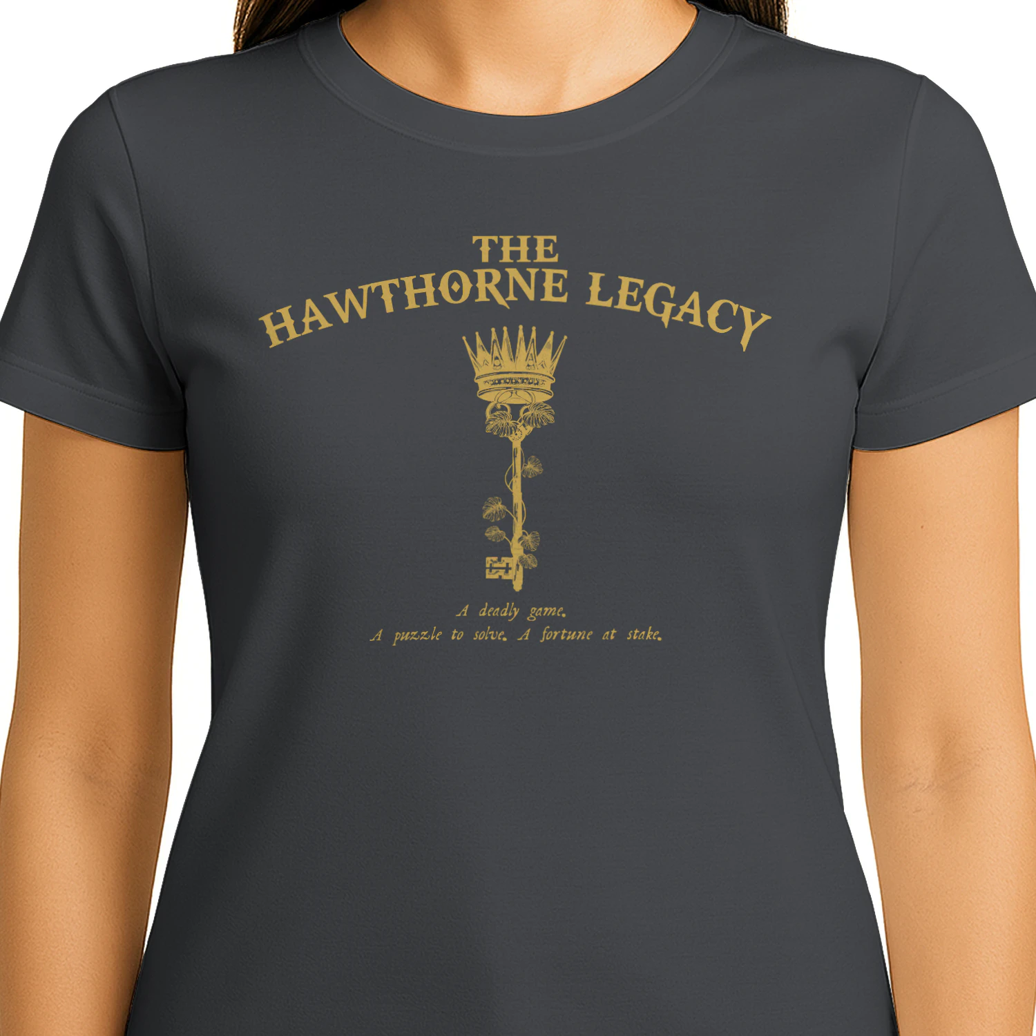 The Hawthorne Legacy Heavy Cotton Dark Colors T-shirt 1 Side, The Inheritance Games Gildan Tee, YA Romance Shirt, Book Lover Gifts