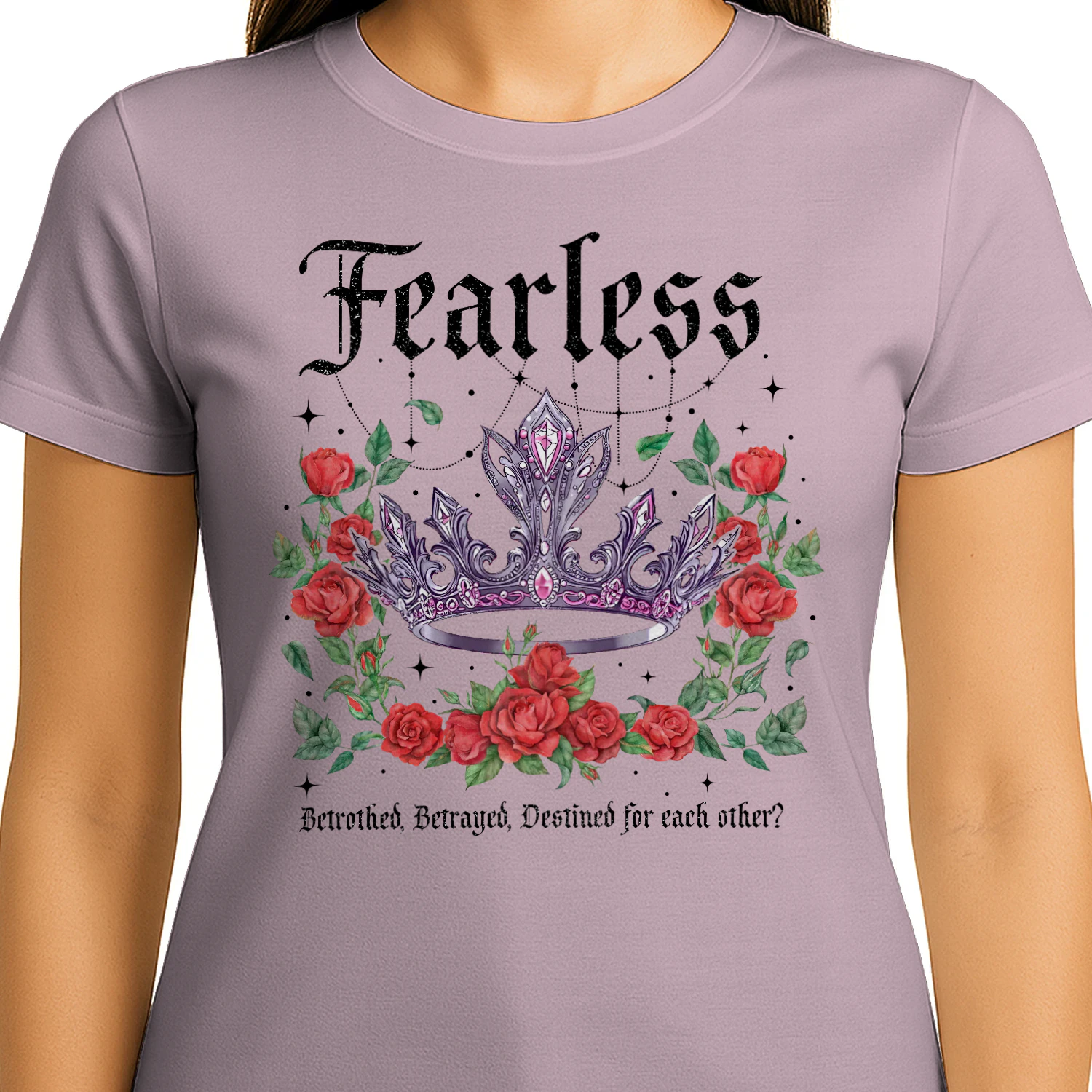 Fearless Heavy Cotton Light Colors T-shirt 2 Side, The Powerless Trilogy Gildan Tee, Fantasy Romance Book Shirt, Book Lover Gifts