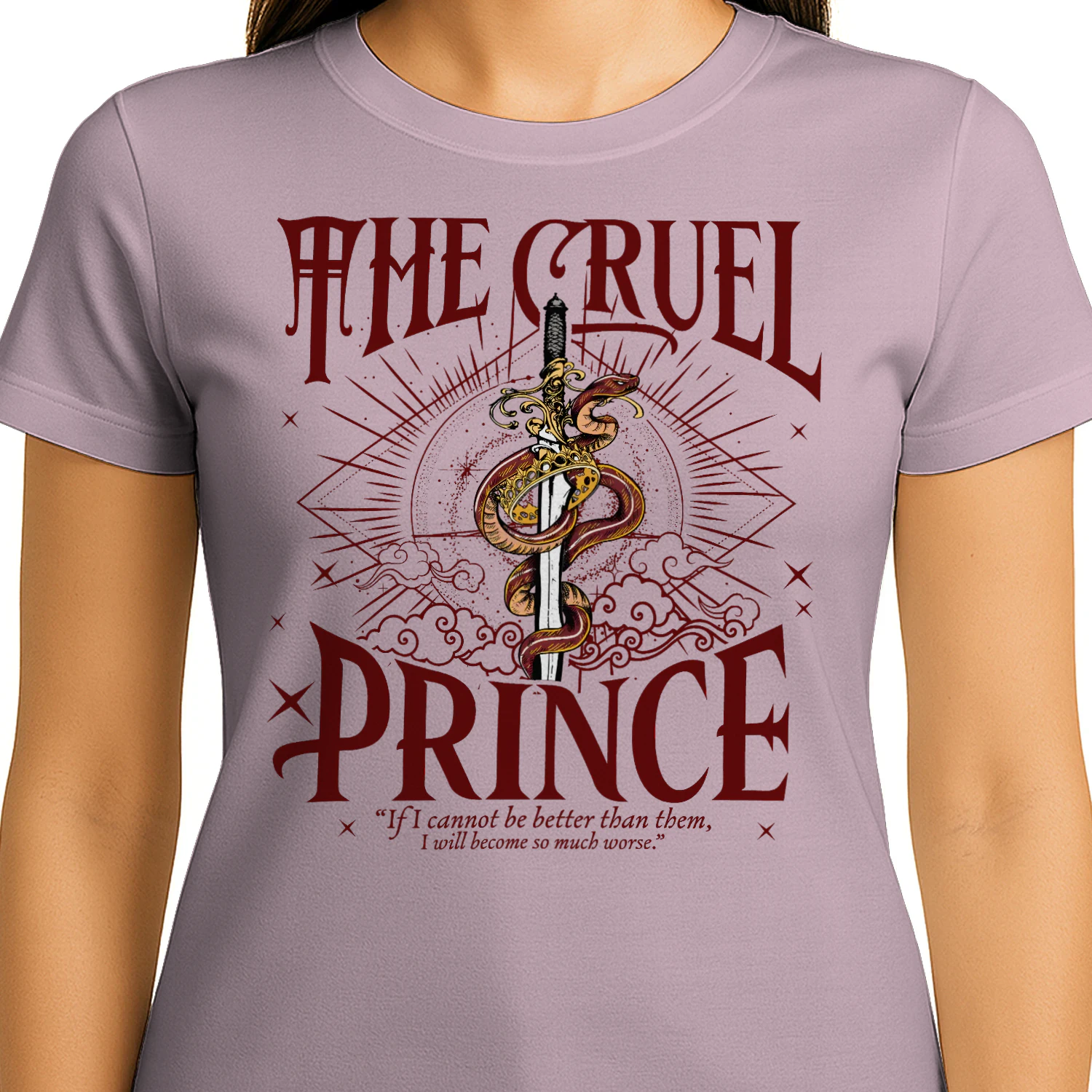 The Cruel Prince Heavy Cotton Light Colors T-shirt 2 Side, The Folk of the Air Gildan Tee, Young Adult Fantasy Shirt, Book Lover Gifts