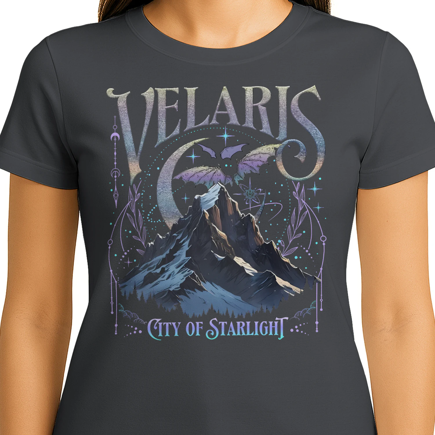 Velaris Acotar Heavy Cotton Dark Colors T-shirt 2 Side, City Of Starlight Gildan Tee, Romantasy Readers Shirt, Book Lover Gifts
