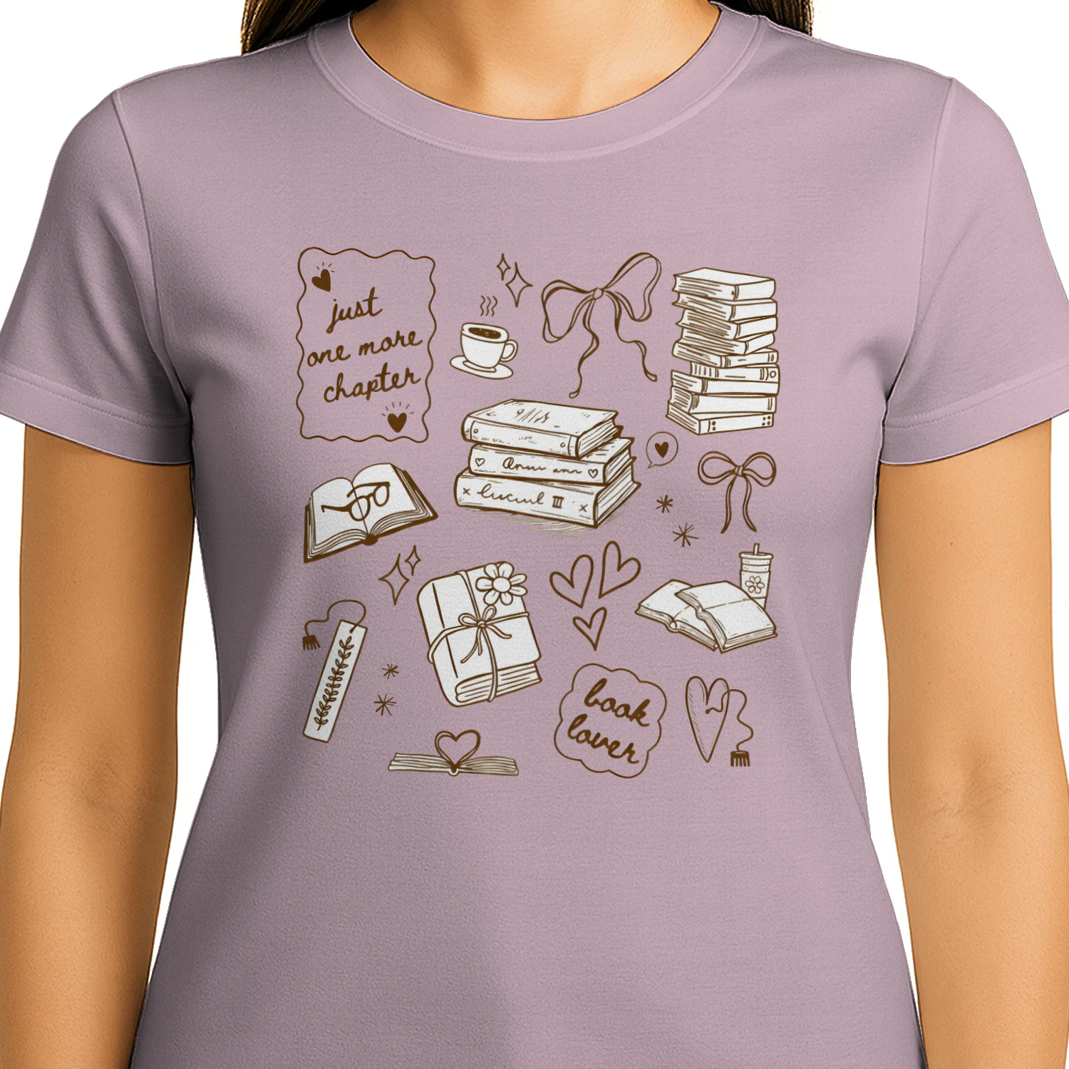 Just One More Chapter Heavy Cotton Light Colors T-shirt 1 Side, Book Club Gildan Tee, Readers Club Shirt, Book Lover Gifts