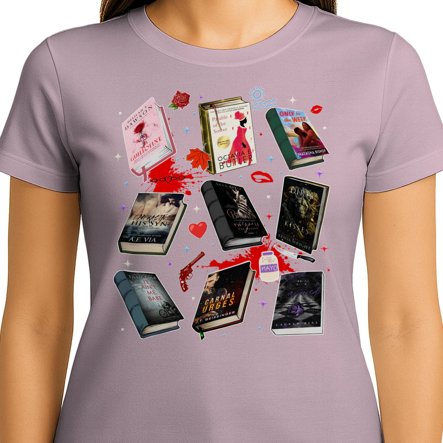 Romantasy Book Heavy Cotton T-shirt 1 Side, Classic Literature Gildan Tee, Young Adult Book Shirt, Book Lover Gifts