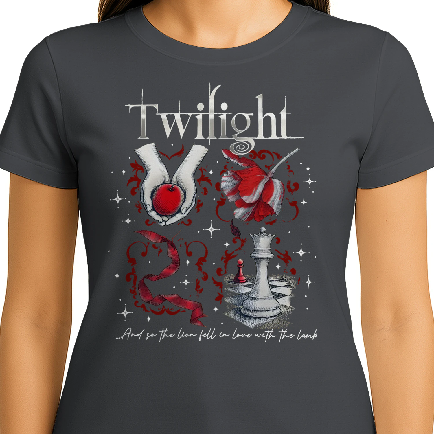 Twilight Series Heavy Cotton Dark Colors T-shirt 2 Side, Young Adult Gildan Tee, Fantasy Romance Book Shirt, Book Lover Gifts