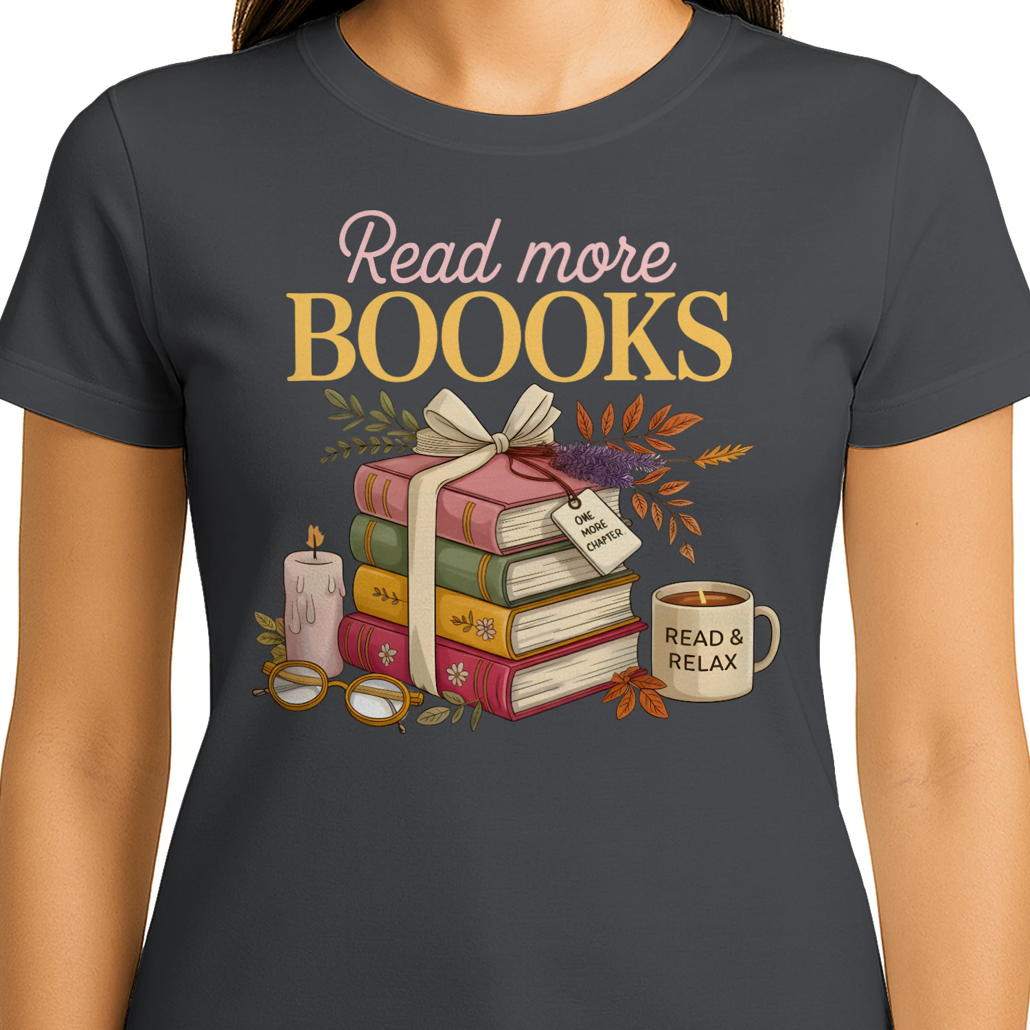 Read More Books Heavy Cotton Dark Colors T-shirt 1 Side, Book Club Gildan Tee, Readers Club Shirt, Book Lover Gifts
