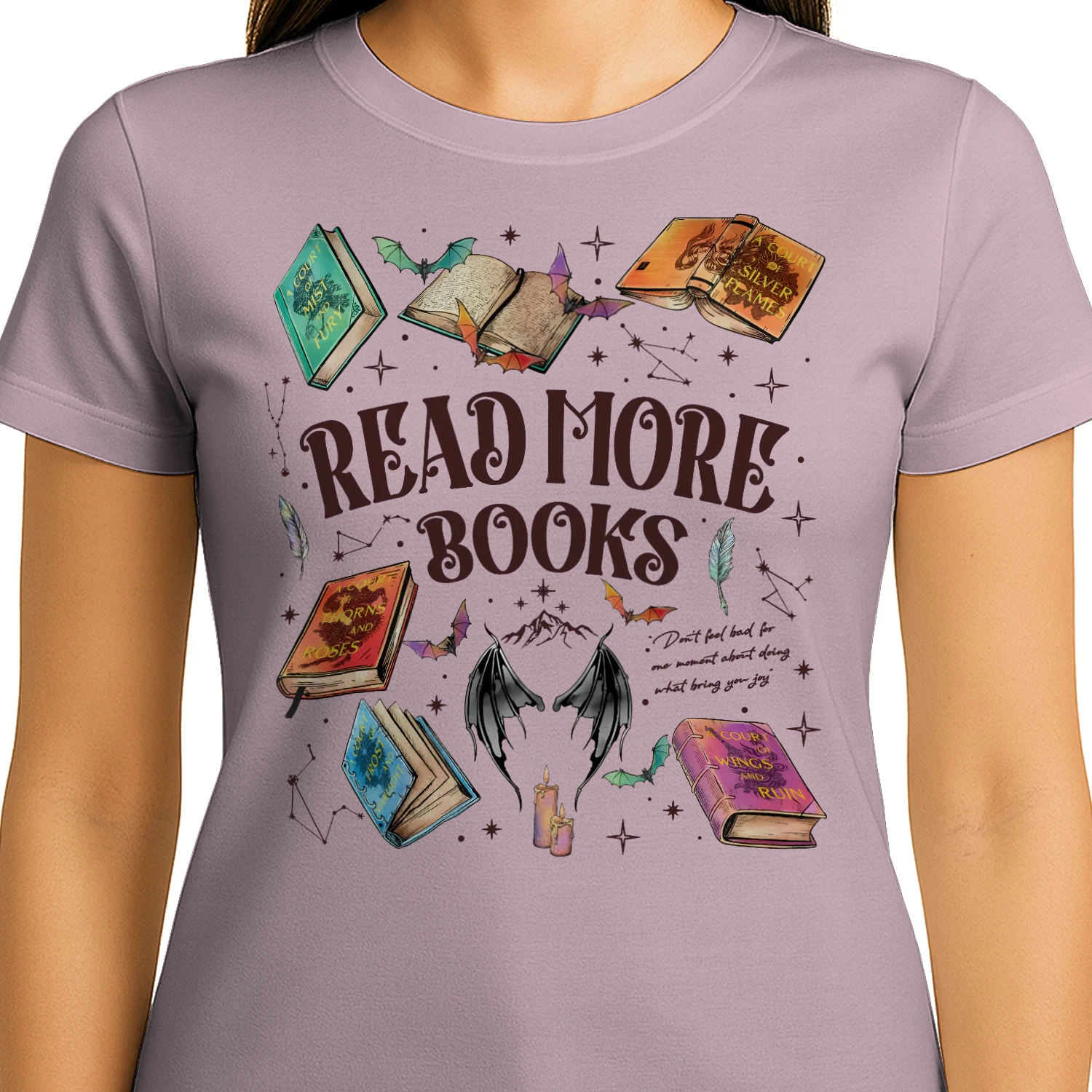 Read More Books Heavy Cotton Light Colors T-shirt 2 Side, Acotar Gildan Tee, Romantasy Book Shirt, Book Lover Gifts