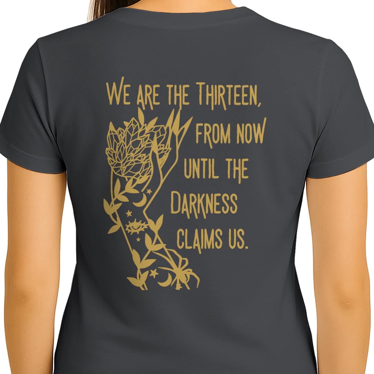 Abraxos Flower Heavy Cotton Dark Colors T-shirt 2 Side, Throne of Glass Gildan Tee, Epic High Fantasy Book Shirt, Book Lover Gifts
