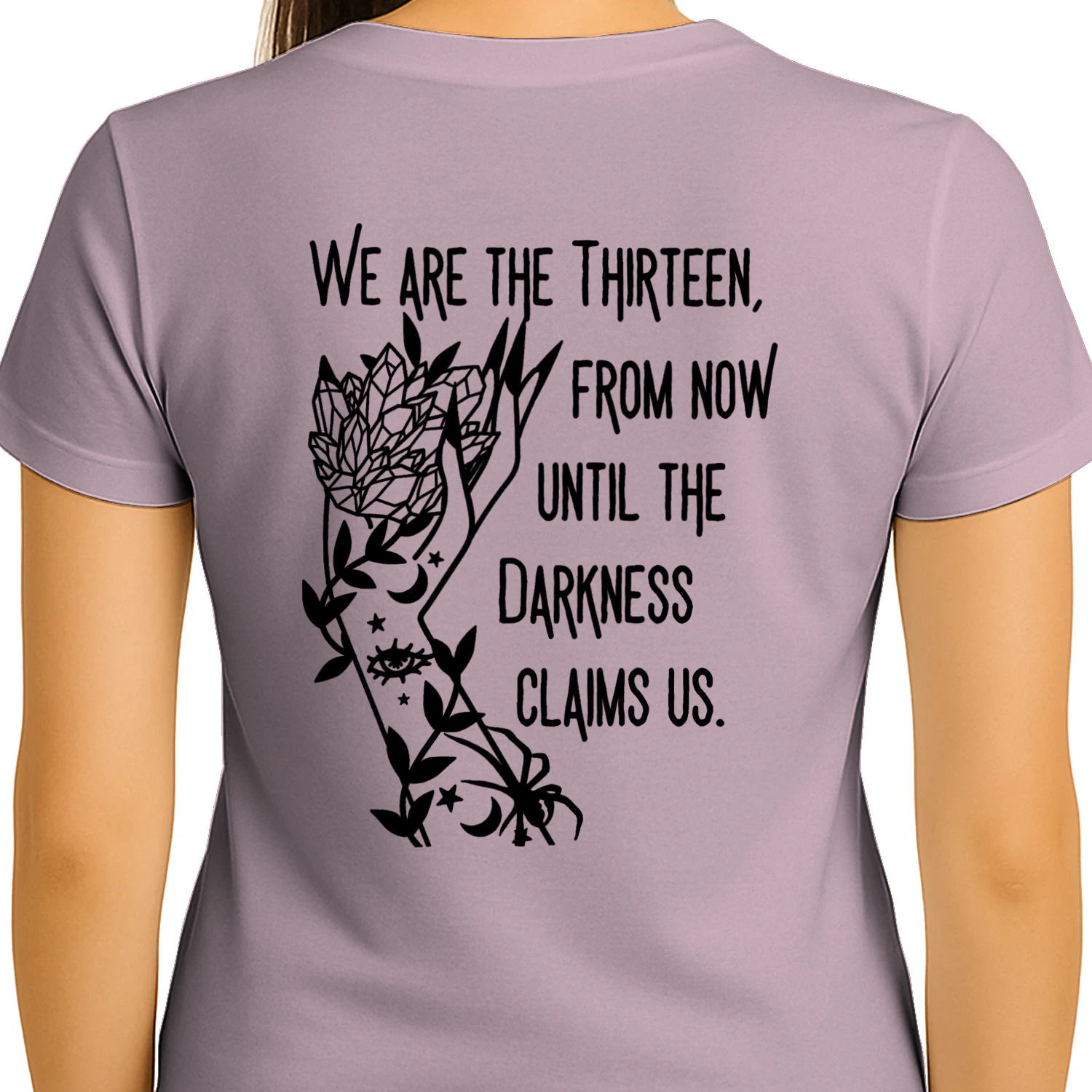 Abraxos Flower Heavy Cotton Light Colors T-shirt 2 Side, Throne of Glass Gildan Tee, Epic High Fantasy Book Shirt, Book Lover Gifts