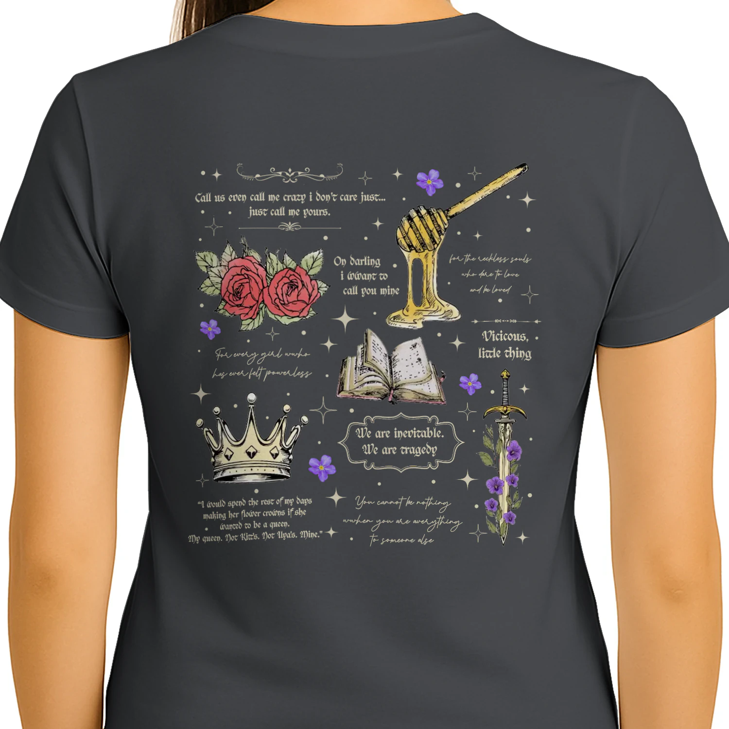 My Weekend Is Fully Booked Heavy Cotton Dark Colors T-shirt 2 Side, Fearless The Powerless Trilogy Gildan Tee, Young Adult Book Shirt, Book Lover Gifts