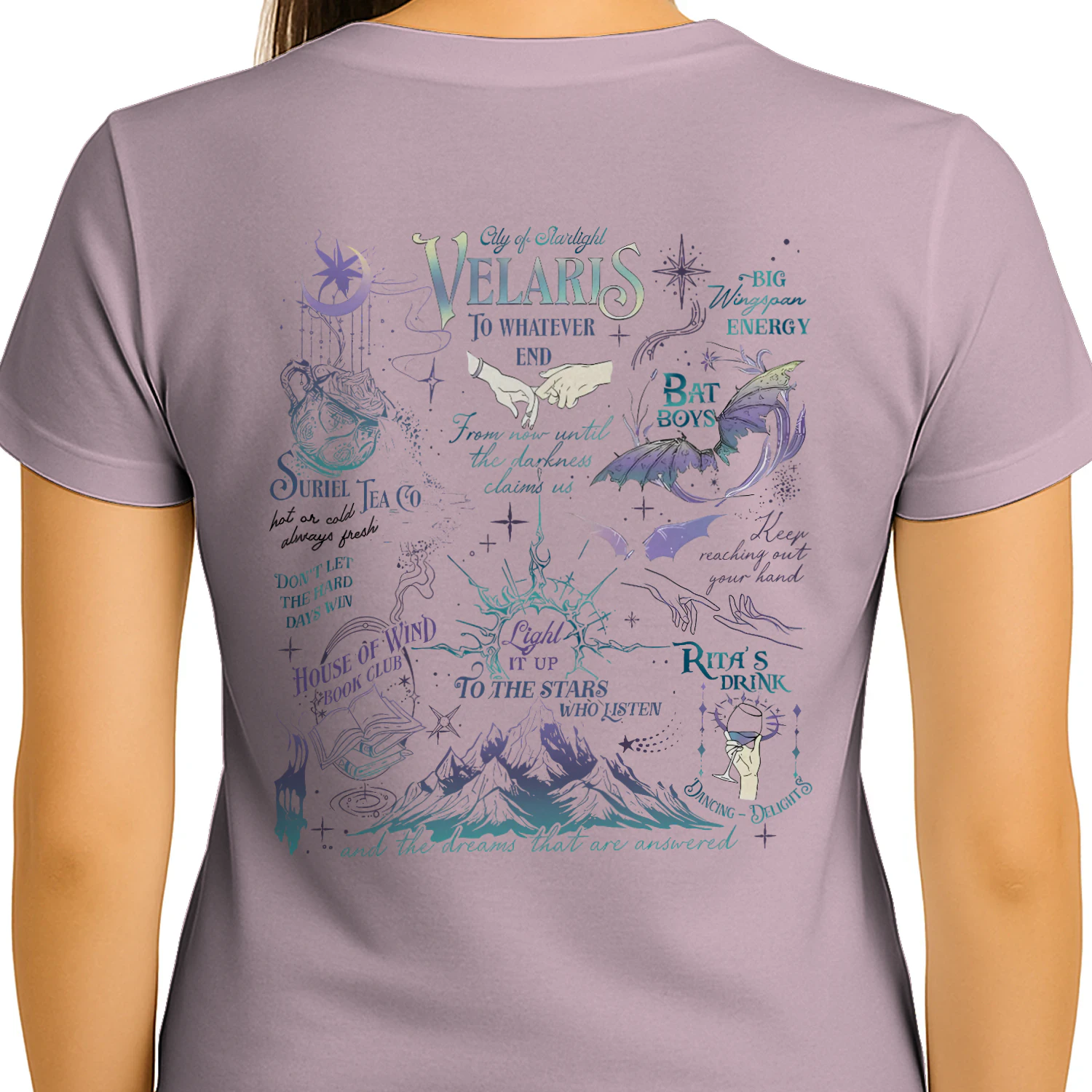 Velaris Acotar Heavy Cotton Light Colors T-shirt 2 Side, City Of Starlight Gildan Tee, Romantasy Readers Shirt, Book Lover Gifts