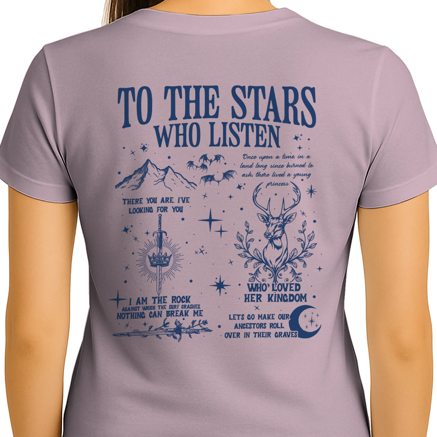 Velaris City Of Starlight Heavy Cotton Light Colors T-shirt 2 Side, ACOTAR Gildan Tee, Fantasy Romance Book Shirt, Book Lover Gifts