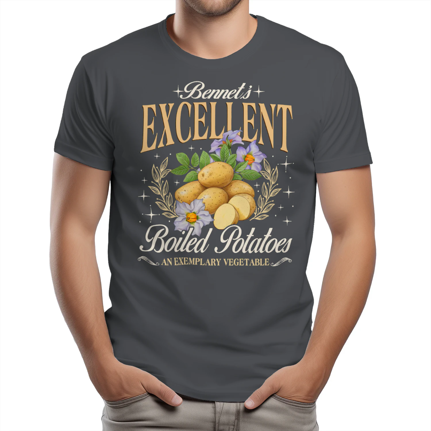 Exemplary Vegetable Heavy Cotton Dark Colors T-shirt 1 Side, Pride and Prejudice Gildan Tee, Classic Literature Shirt, Book Lover Gifts
