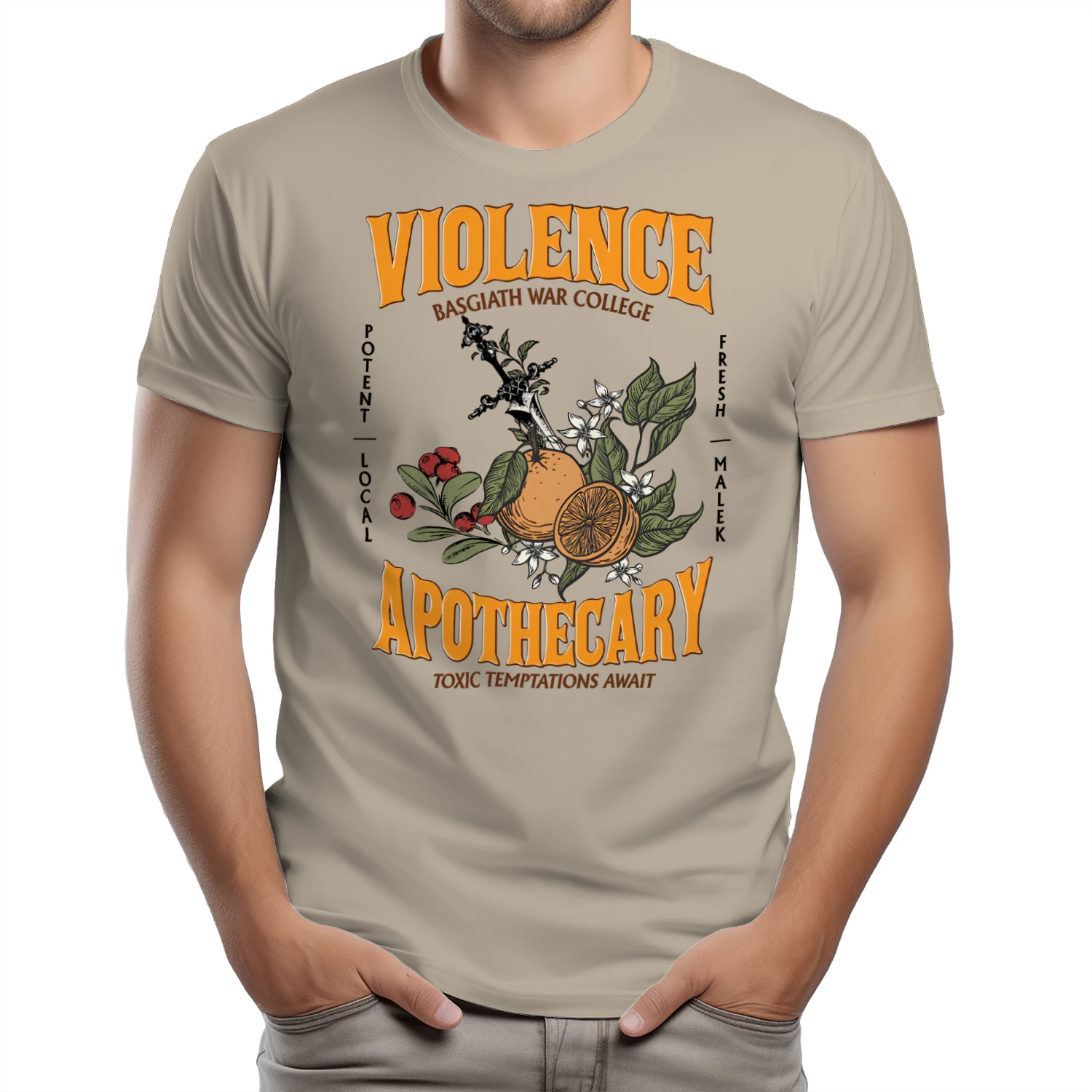 Violence Apothecary Heavy Cotton Light Colors T-shirt 1 Side, The Apothecary Diaries Gildan Tee, Historical Fiction Book Shirt, Book Gifts
