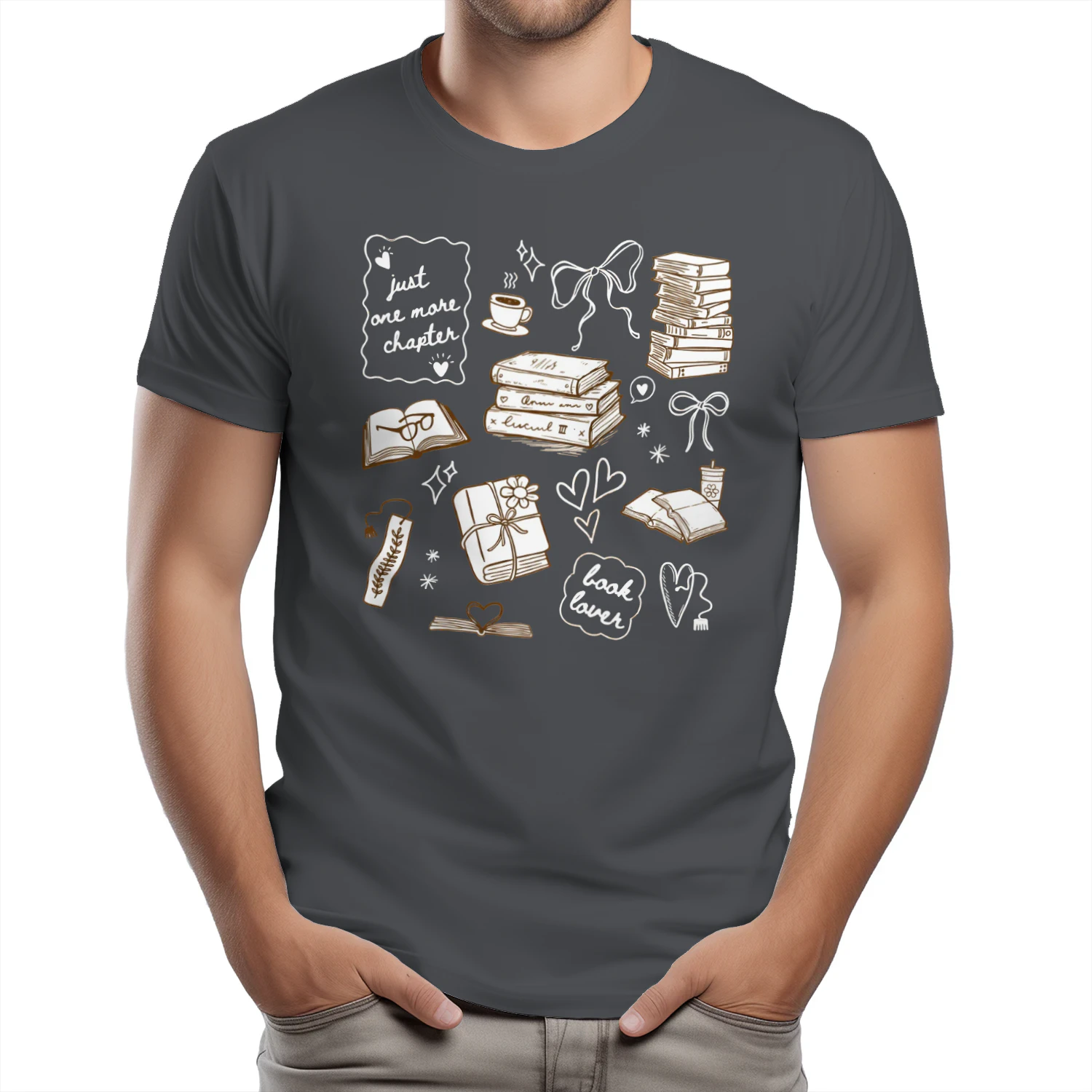 Just One More Chapter Heavy Cotton Dark Colors T-shirt 1 Side, Book Club Gildan Tee, Readers Club Shirt, Book Lover Gifts