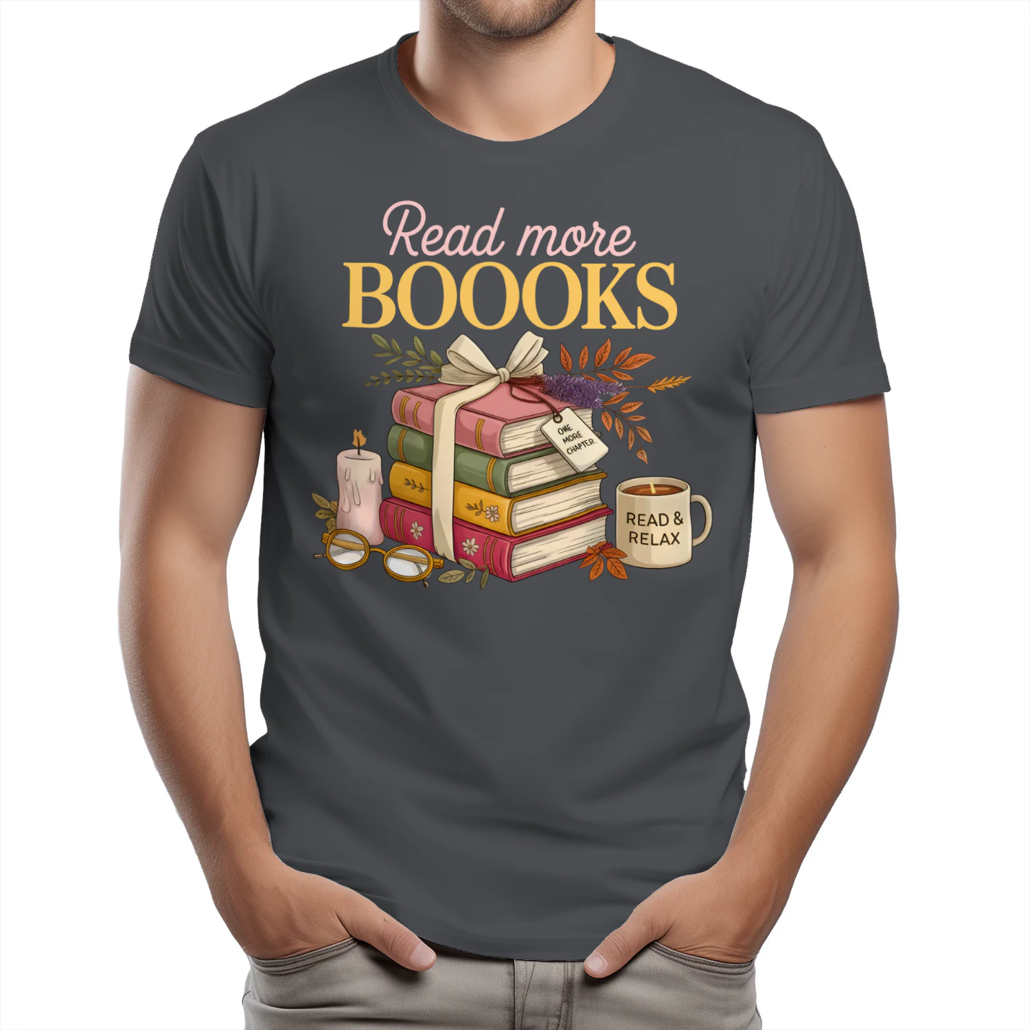 Read More Books Heavy Cotton Dark Colors T-shirt 1 Side, Book Club Gildan Tee, Readers Club Shirt, Book Lover Gifts