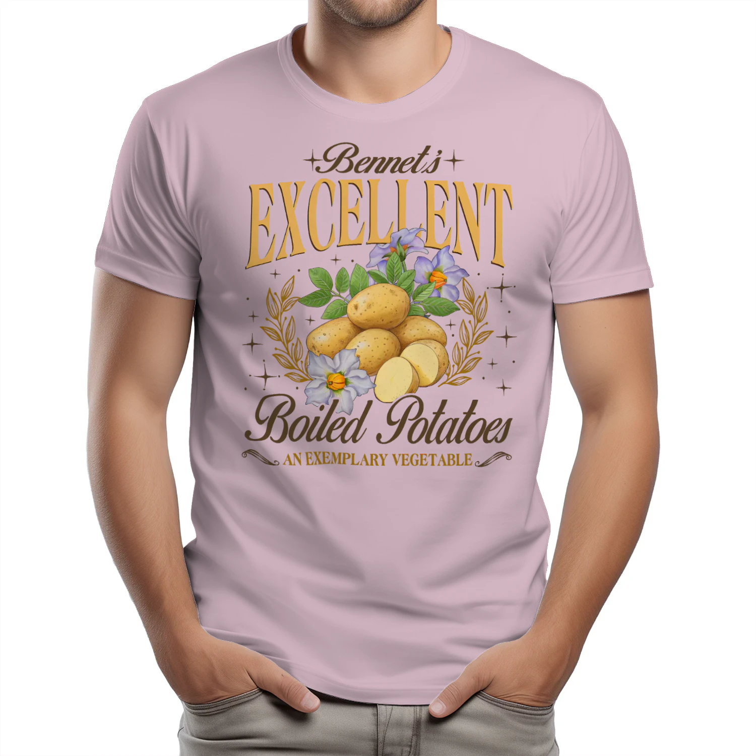 Exemplary Vegetable Heavy Cotton Light Colors T-shirt 1 Side, Pride and Prejudice Gildan Tee, Classic Literature Shirt, Book Lover Gifts