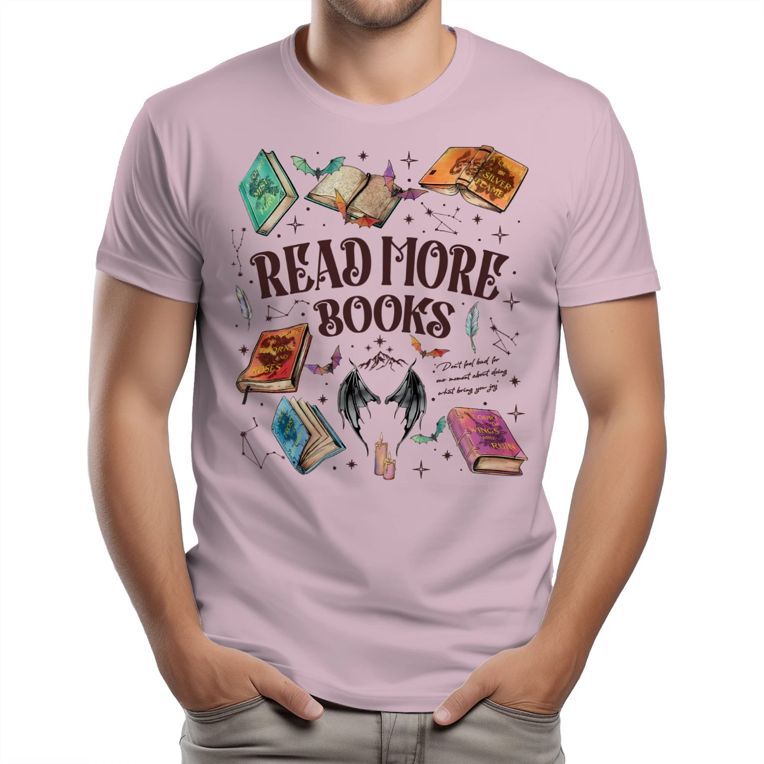 Read More Books Heavy Cotton Light Colors T-shirt 2 Side, Acotar Gildan Tee, Romantasy Book Shirt, Book Lover Gifts