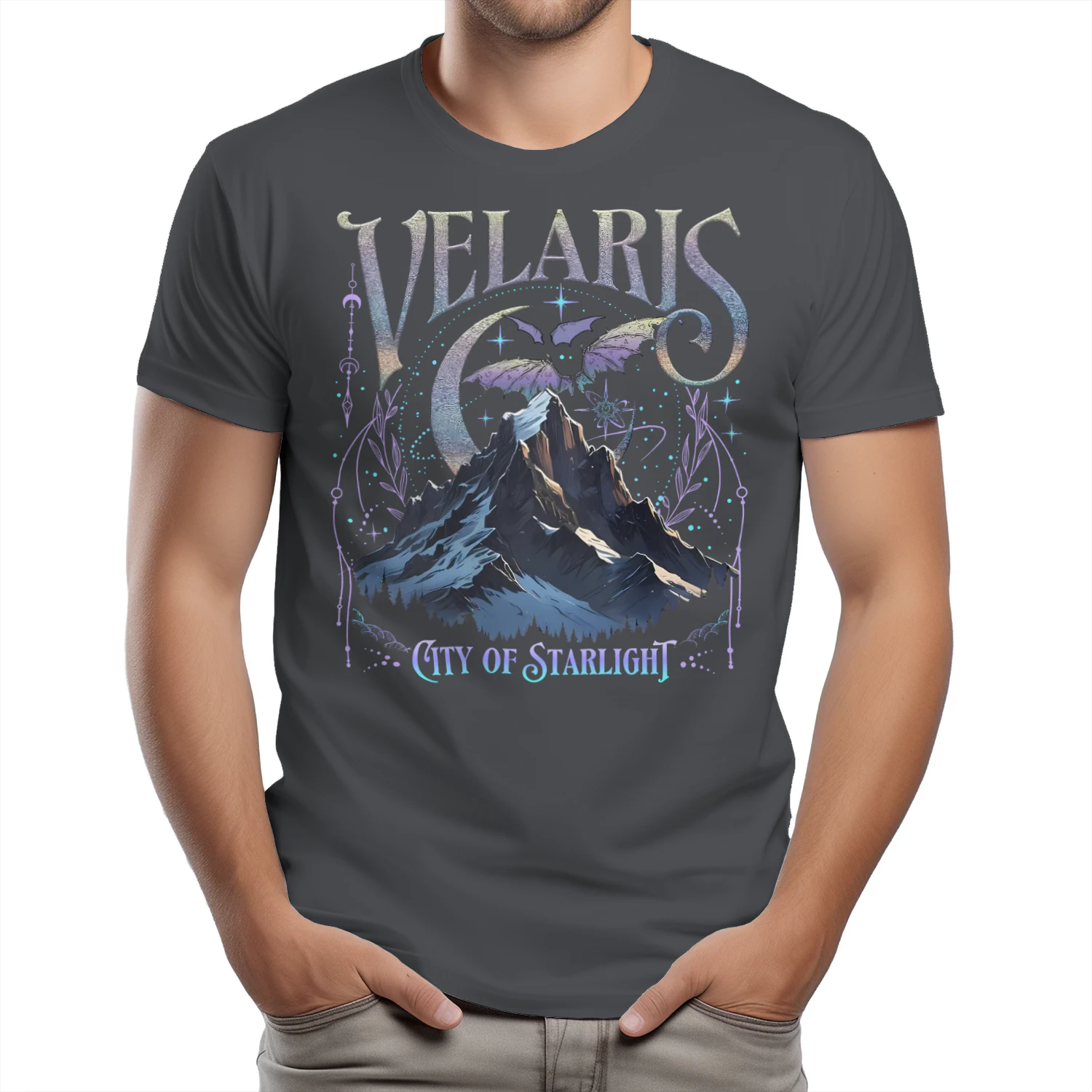 Velaris Acotar Heavy Cotton Dark Colors T-shirt 2 Side, City Of Starlight Gildan Tee, Romantasy Readers Shirt, Book Lover Gifts