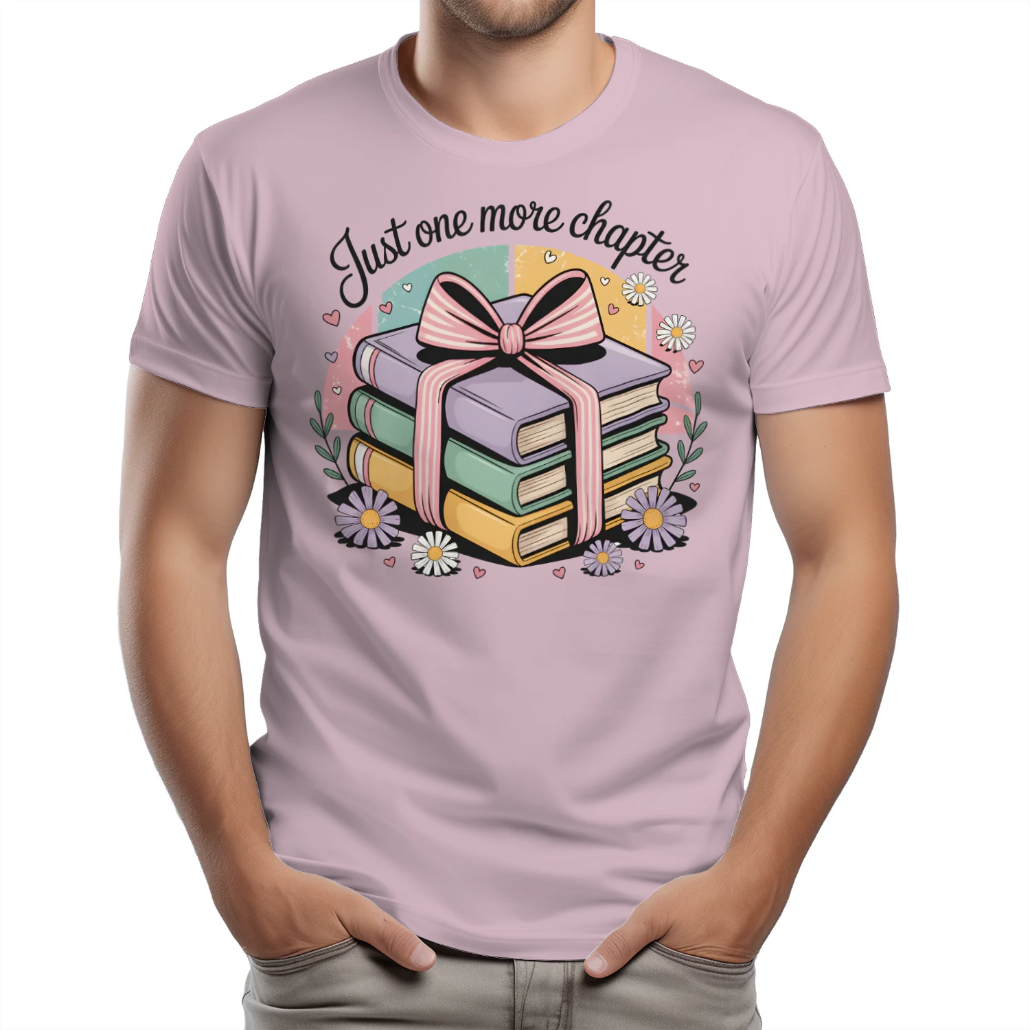 Just One More Chapter V2 Heavy Cotton Light Colors T-shirt 1 Side, Book Club Gildan Tee, Readers Club Shirt, Book Lover Gifts