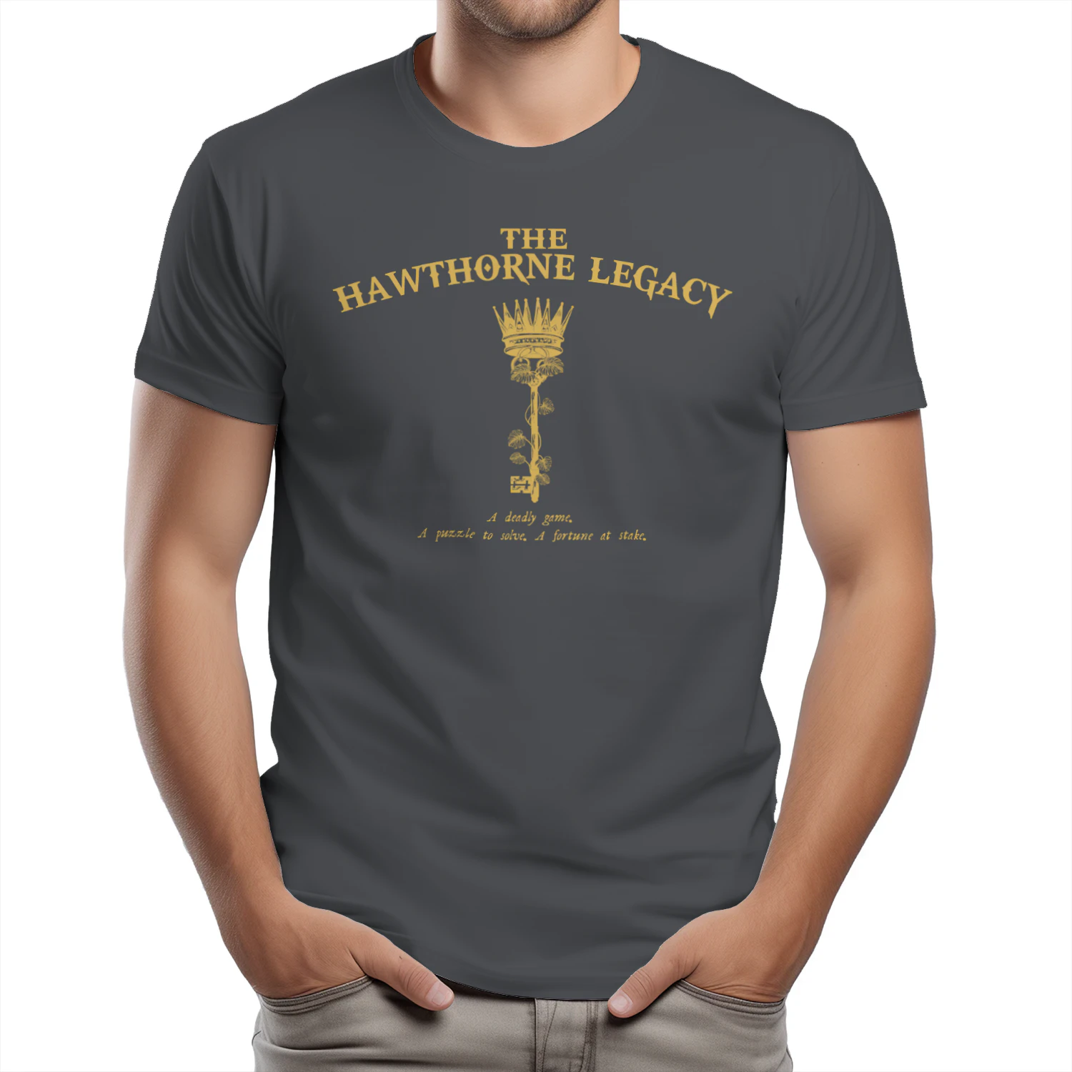 The Hawthorne Legacy Heavy Cotton Dark Colors T-shirt 1 Side, The Inheritance Games Gildan Tee, YA Romance Shirt, Book Lover Gifts