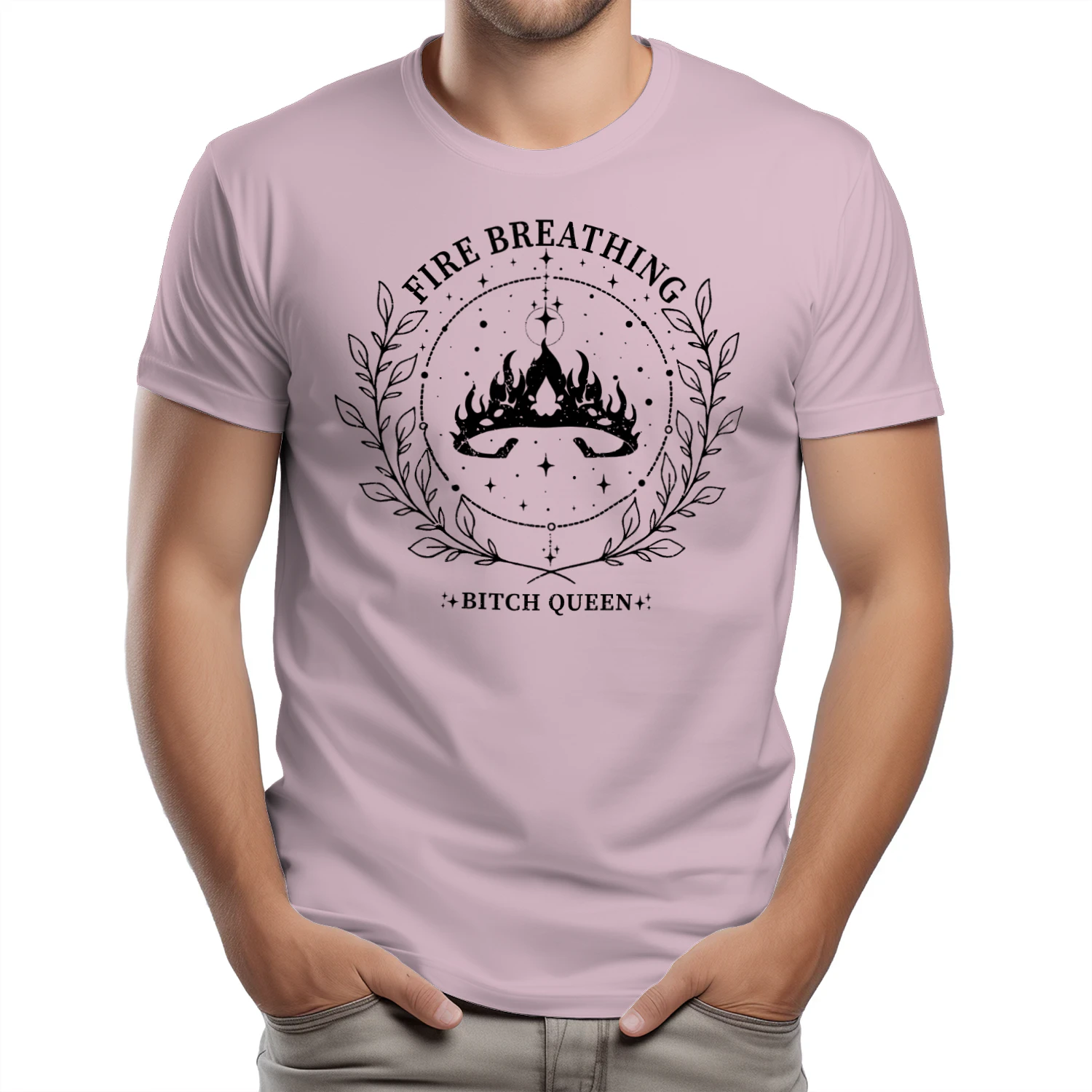 Fire Breathing Heavy Cotton Light Colors T-shirt 2 Side, Throne of Glass Gildan Tee, Epic High Fantasy Book Shirt, Book Lover Gifts
