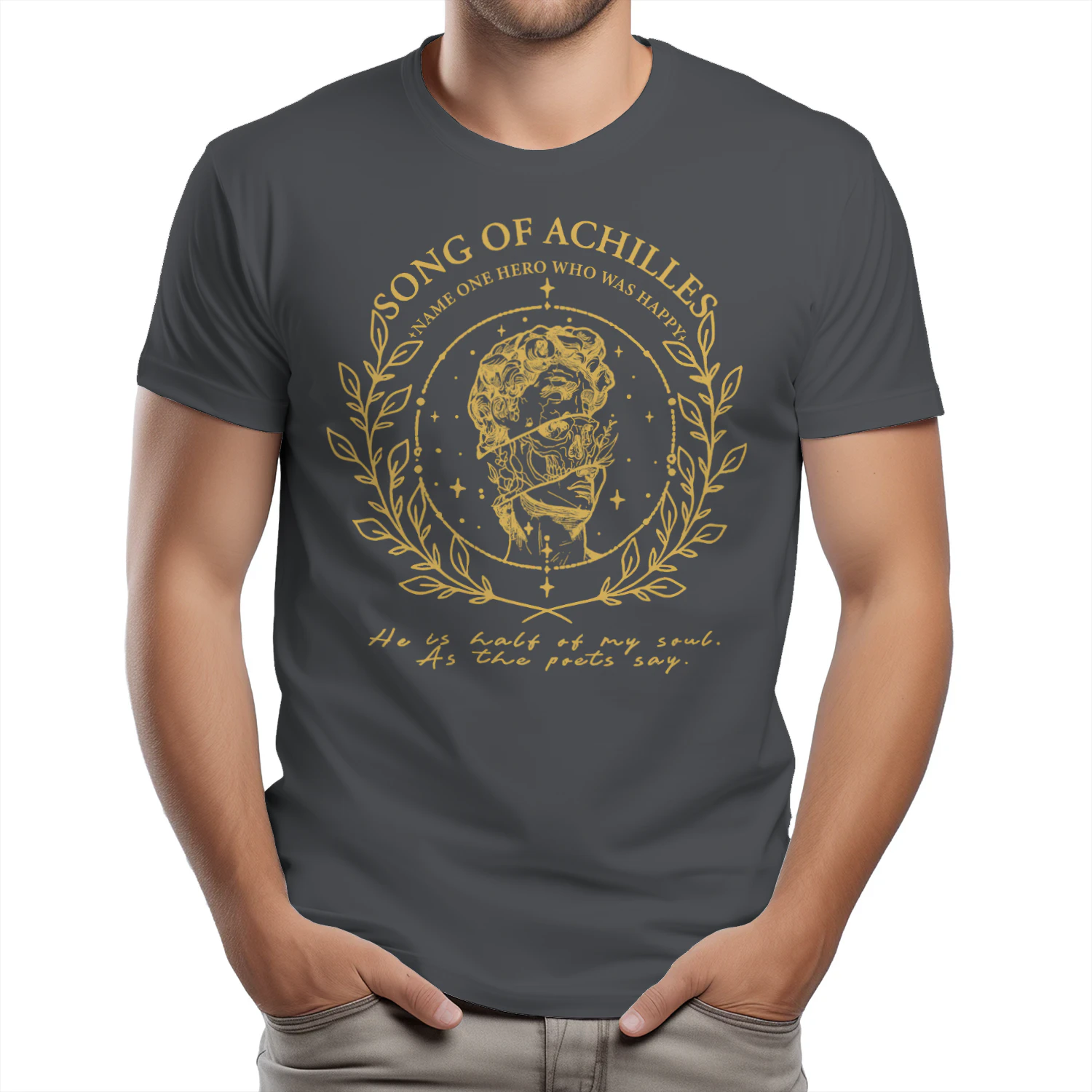 The Song of Achilles Heavy Cotton Dark Colors T-shirt 2 Side, Classic Retellings Gildan Tee, Mythological Retellings Book Shirt, Book Lover Gifts