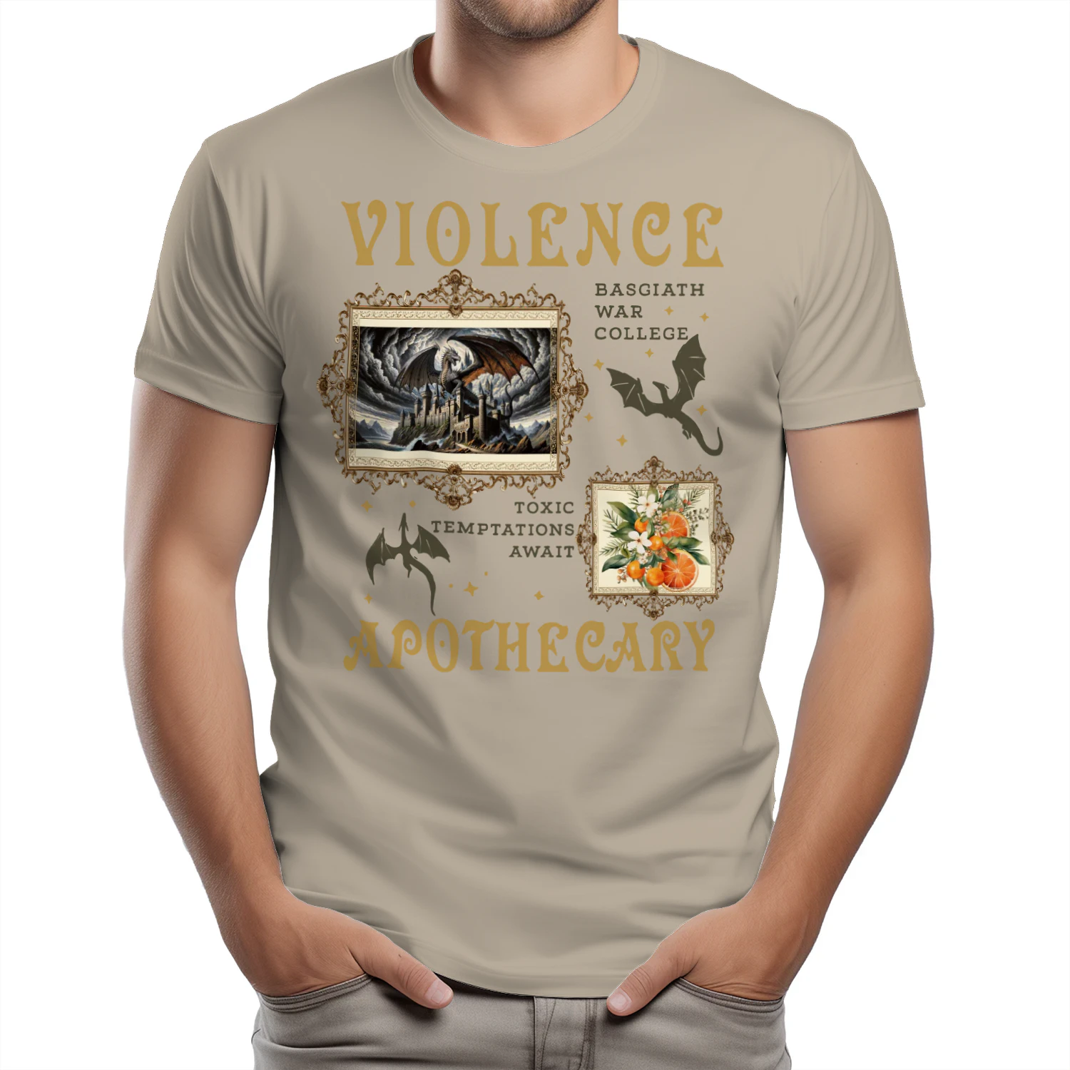Violence Apothecary Heavy Cotton Light Colors T-shirt 1 Side, The Apothecary Diaries Gildan Tee, Historical Fiction Book Shirt, Book Gifts
