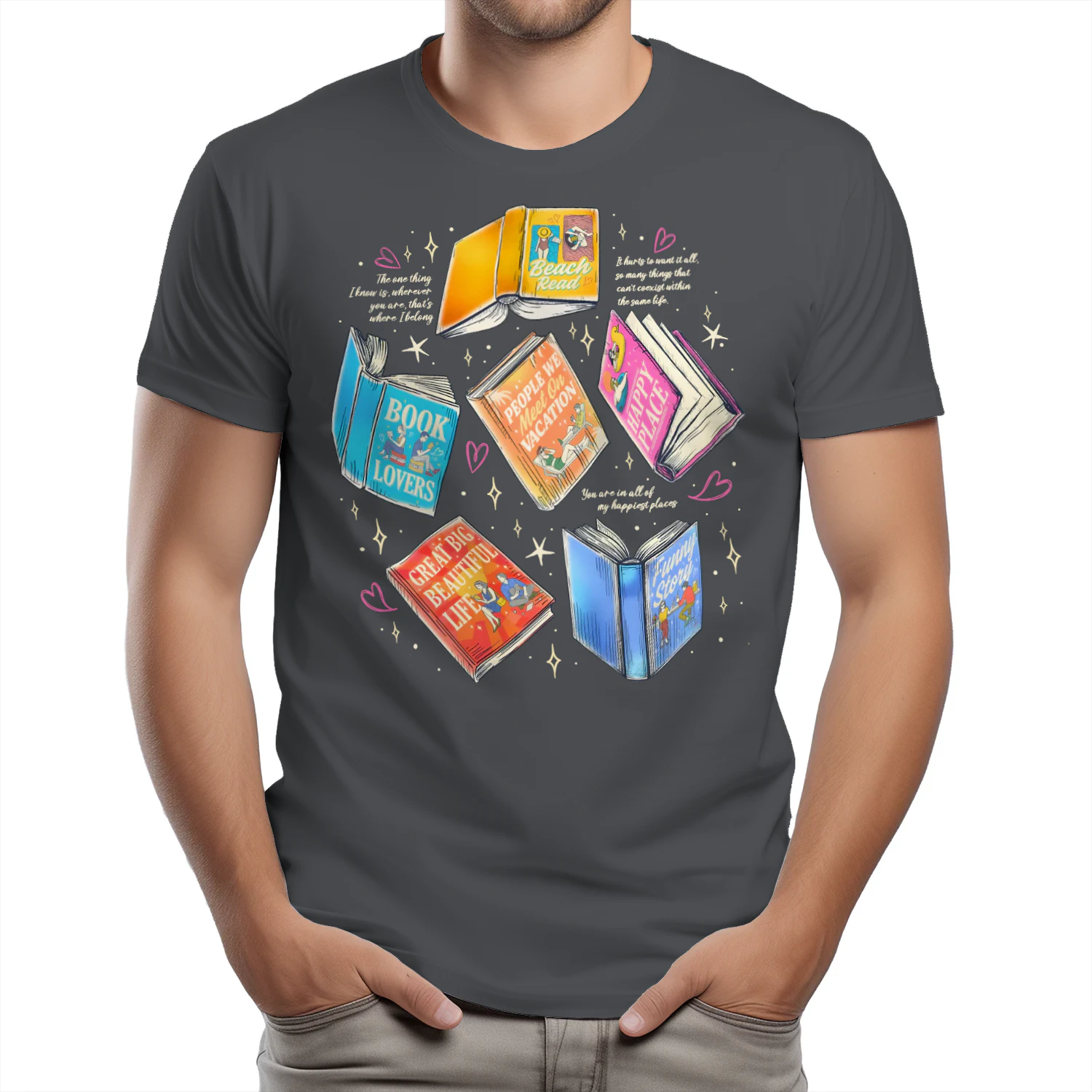 Literature Book Heavy Cotton Shirt 2 Side, Novels Book Tee, Series Book Shirt, Book Lover Gifts